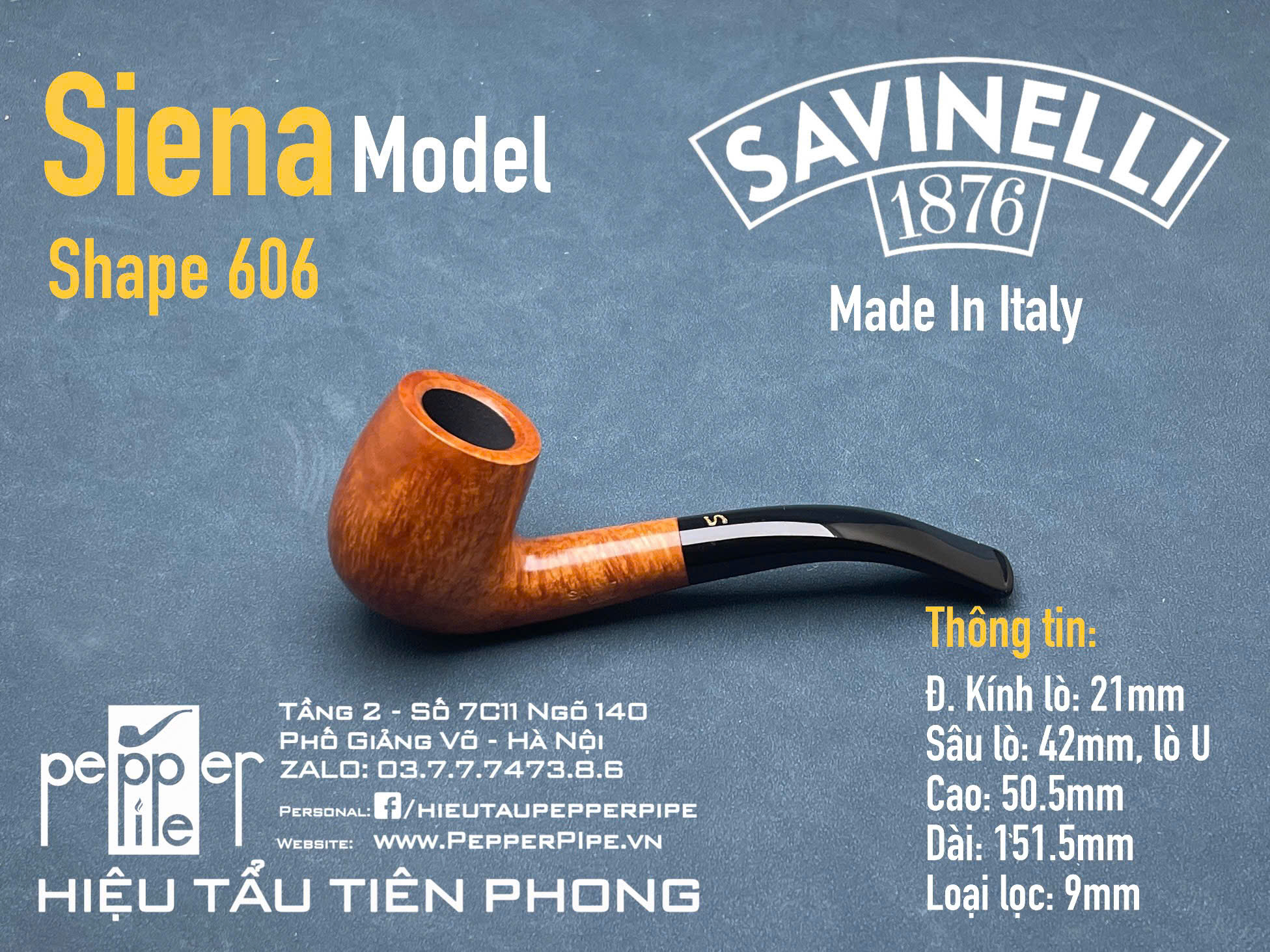 Savinelli Siena Smooth Shape 606