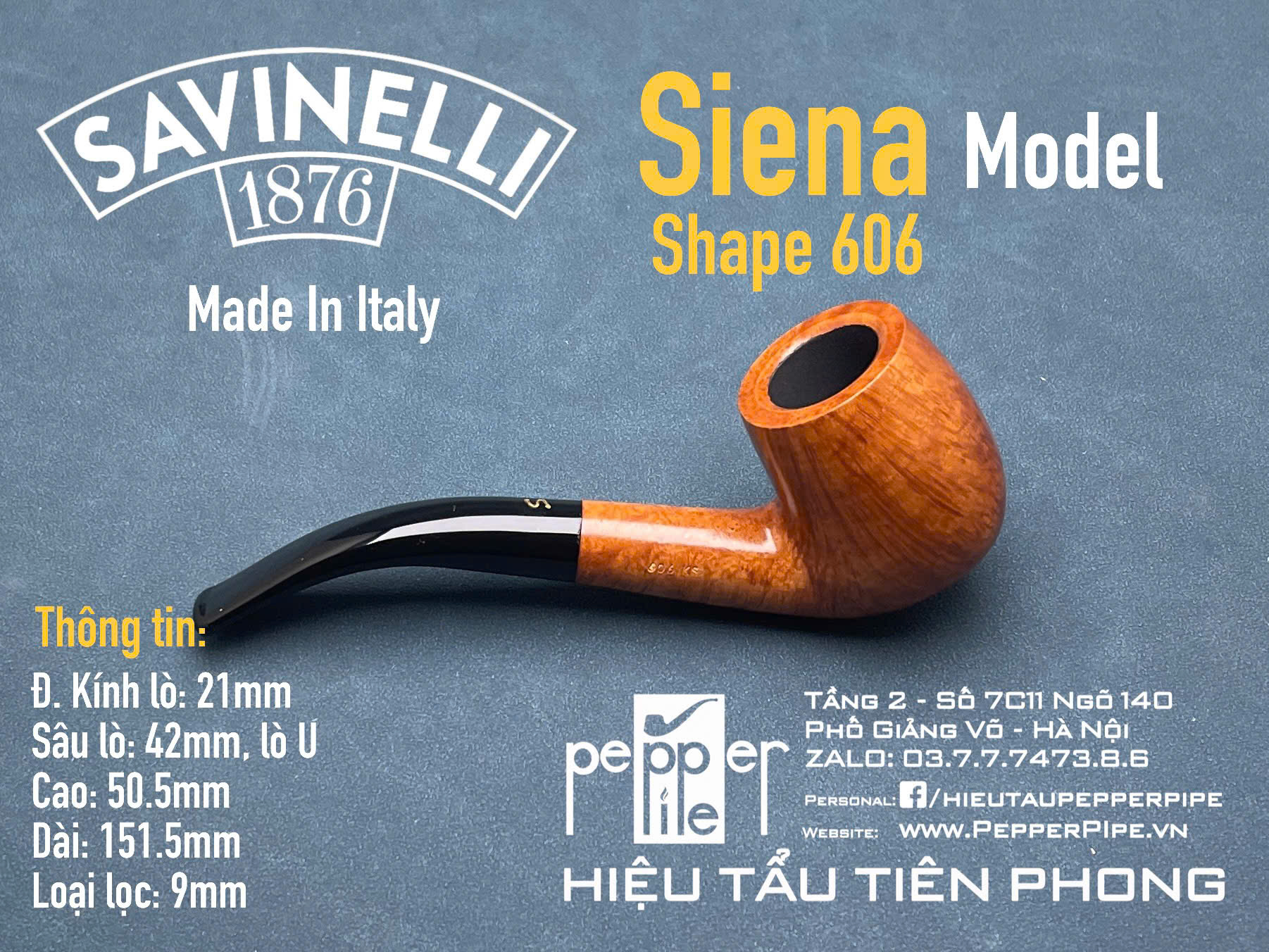 Savinelli Siena Smooth Shape 606