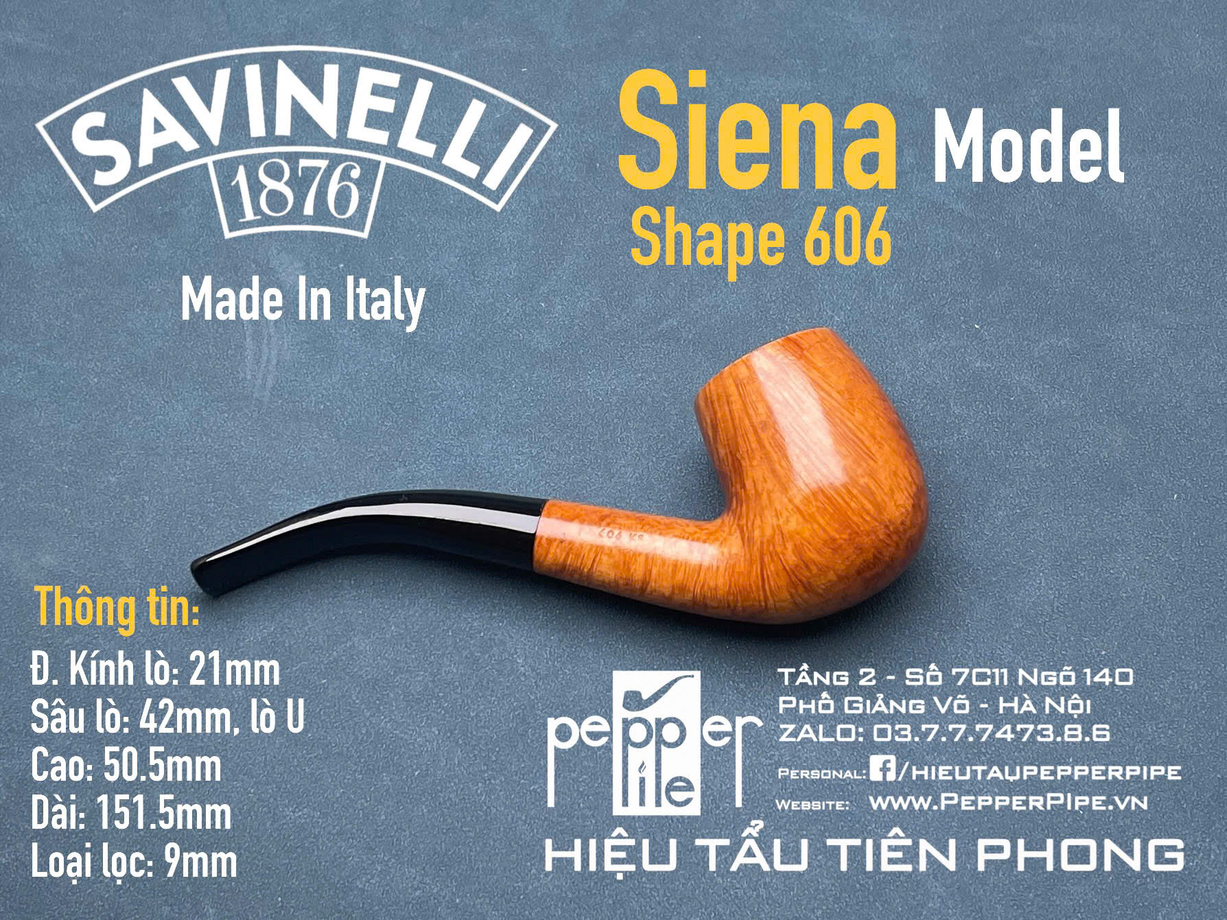 Savinelli Siena Smooth Shape 606