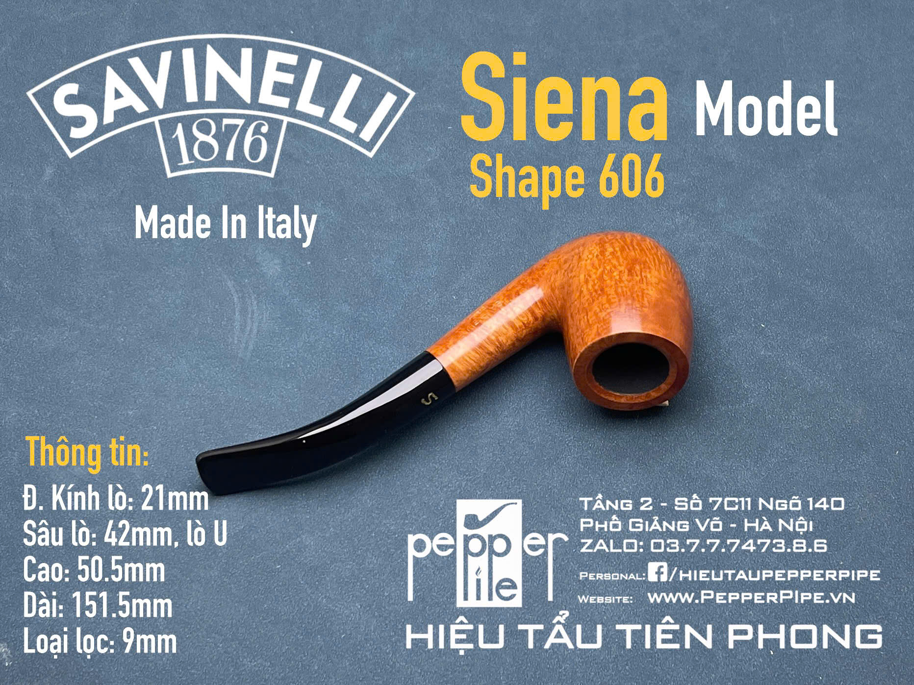 Savinelli Siena Smooth Shape 606