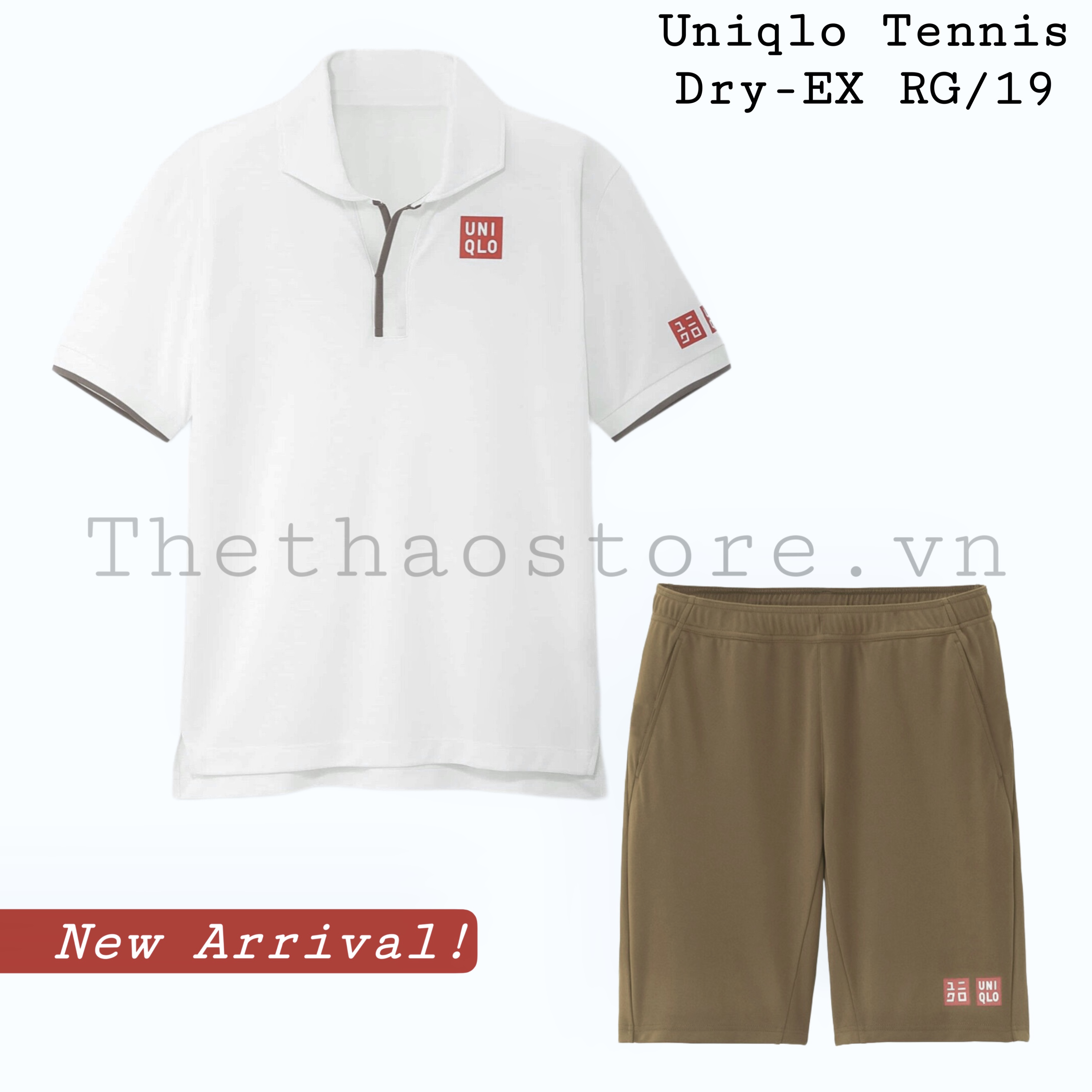 Bộ Quần Áo Thể Thao Uniqlo Tennis Roger Federer Wimbledon 19