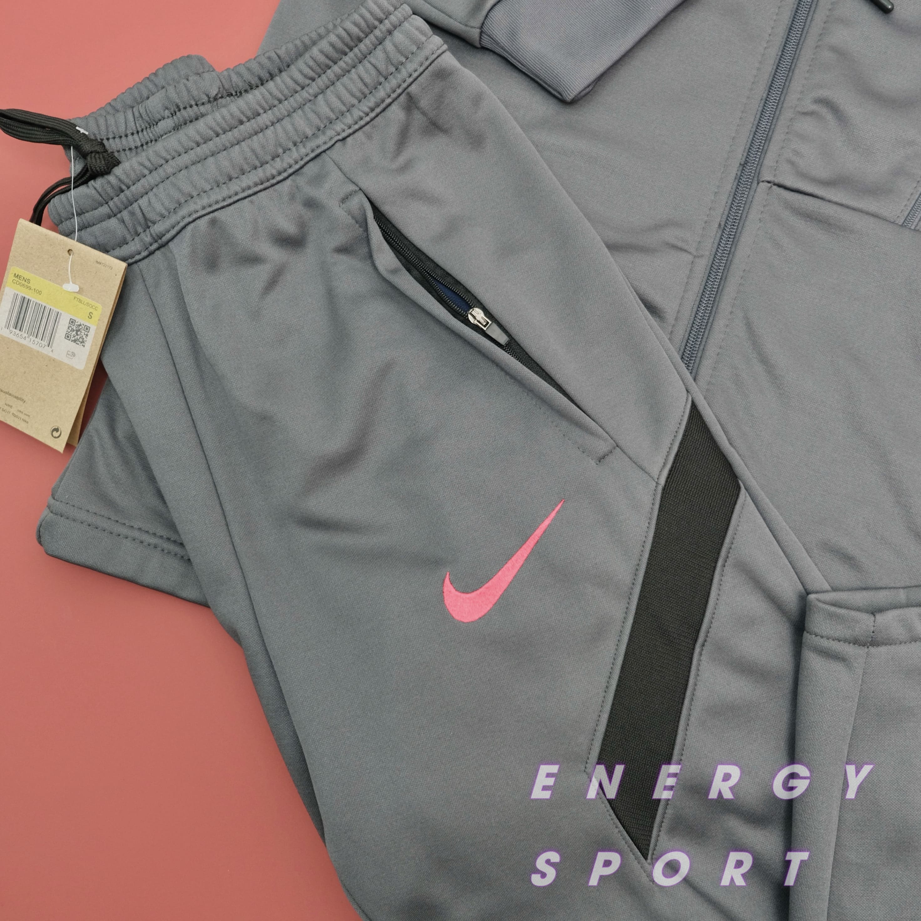 Bộ Quần Áo Thể Thao Nam Nike PSG Strike Gris Rouge