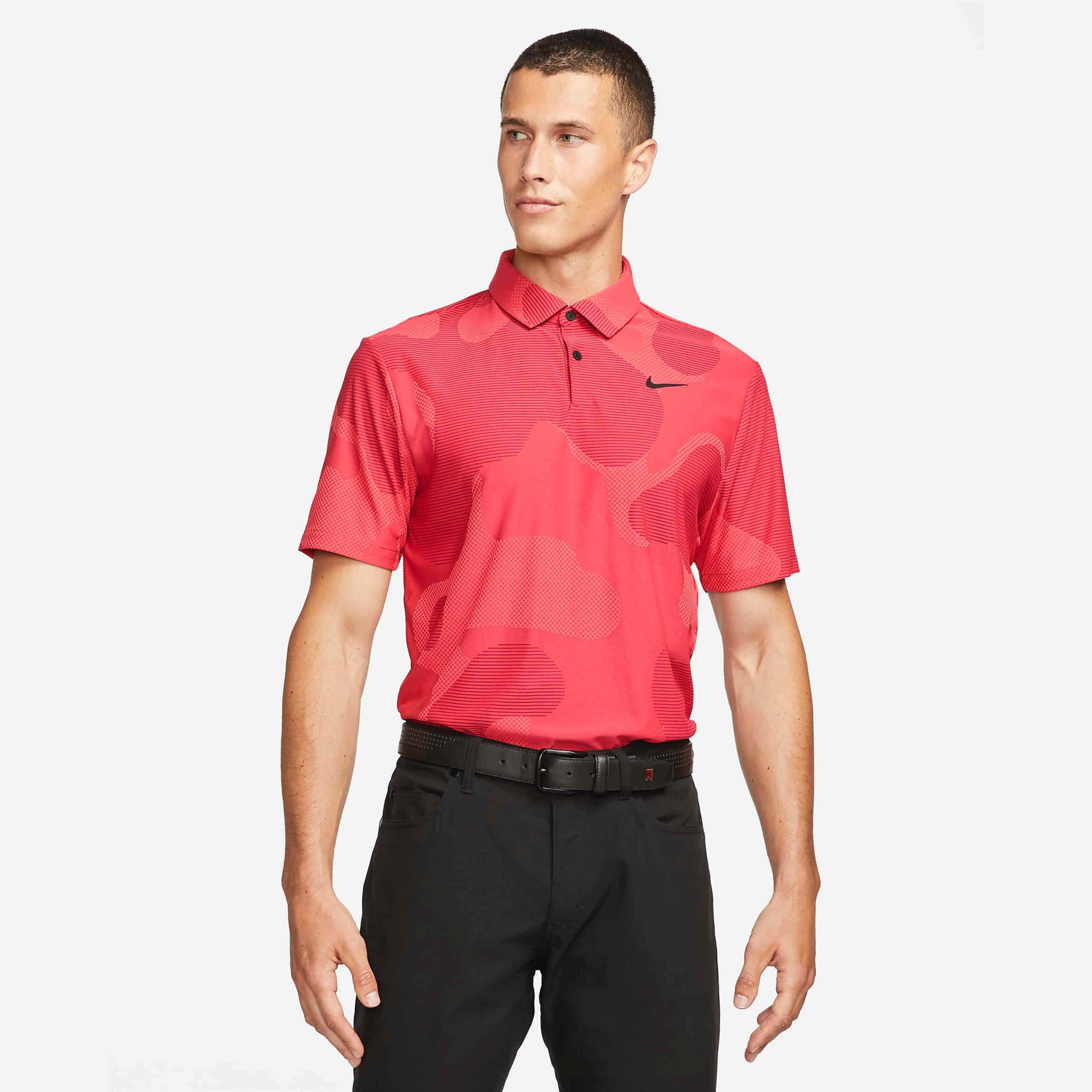 Áo Thun Polo Thể Thao Nam Nike Dri-FIT ADV Tour Camo Golf - Đỏ