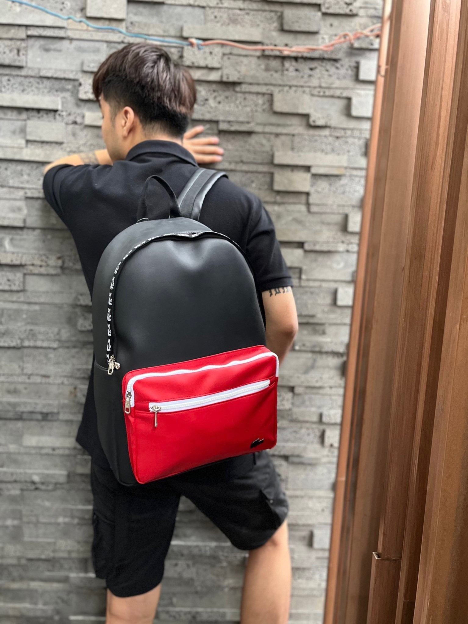 Balo Thời Trang - Thể Thao - Du Lịch Lacoste Classic Backpack Red/Black