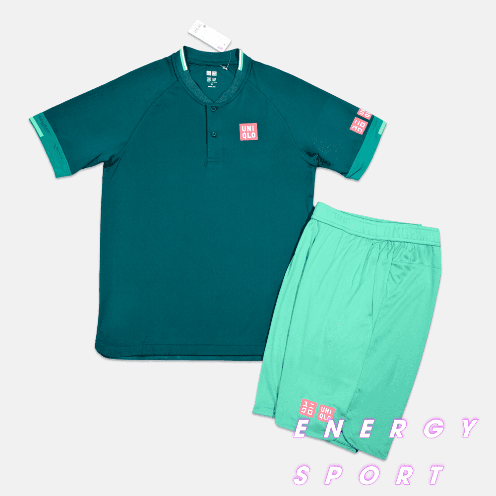 Bộ Quần Áo Thể Thao Tennis Uniqlo Federer Doha Open 2021