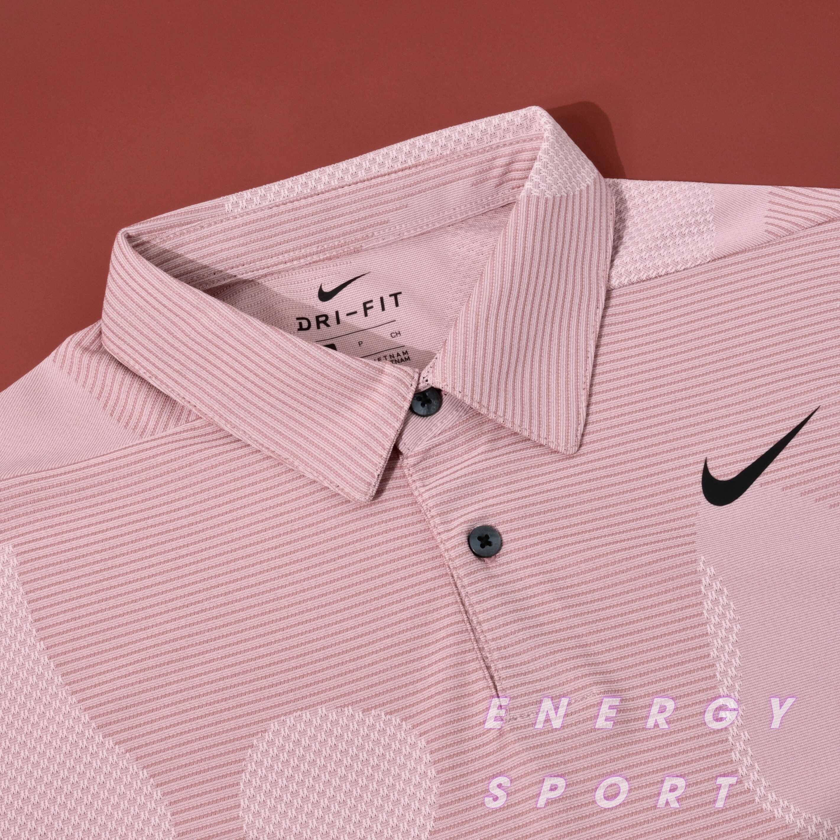 Áo Thun Polo Nam NK Dri-FIT ADV Tour Camo Golf - Hồng Phấn