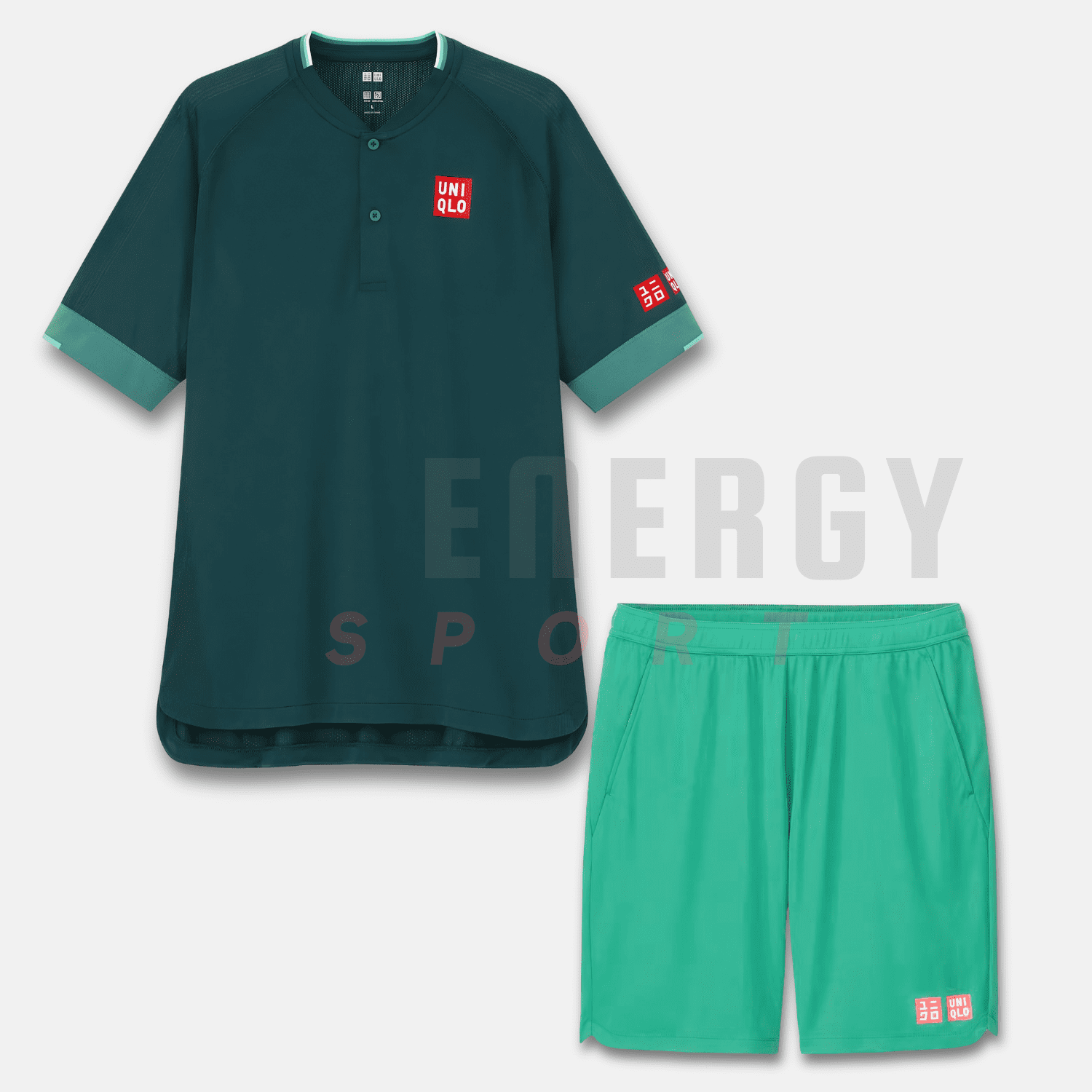 Bộ Quần Áo Thể Thao Tennis Uniqlo Federer Doha Open 2021