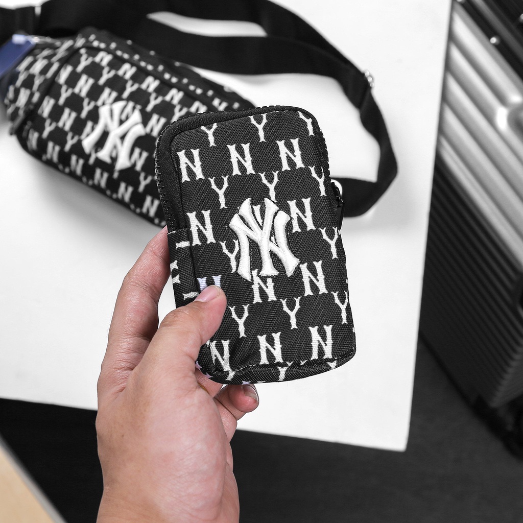 Túi Đeo Chéo - Đeo Hông Thời Trang Hot Trend MLB Monogram Hip Sack New York Yankees Black