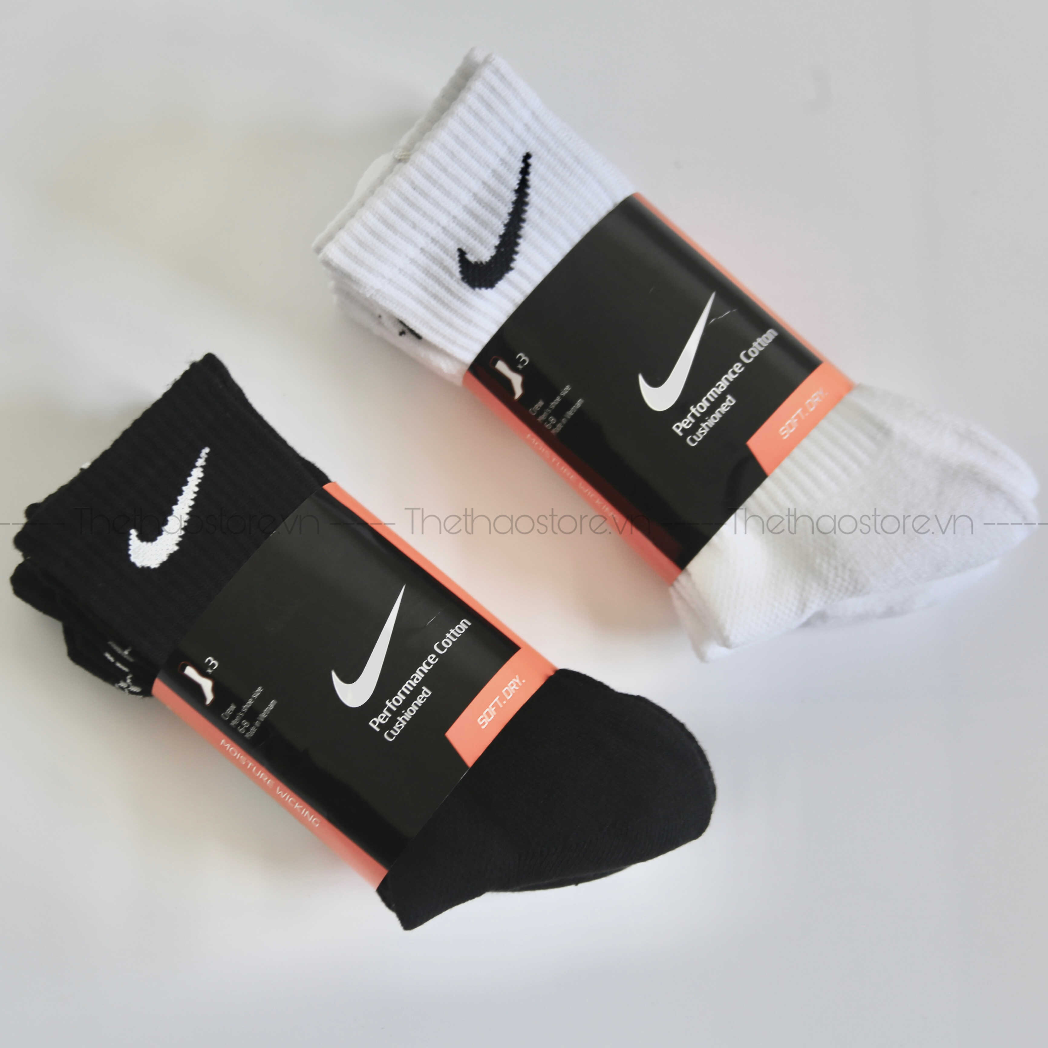 Vớ/ Tất Nike Everyday Plus Cushioned Cổ Cao - SX6897 100