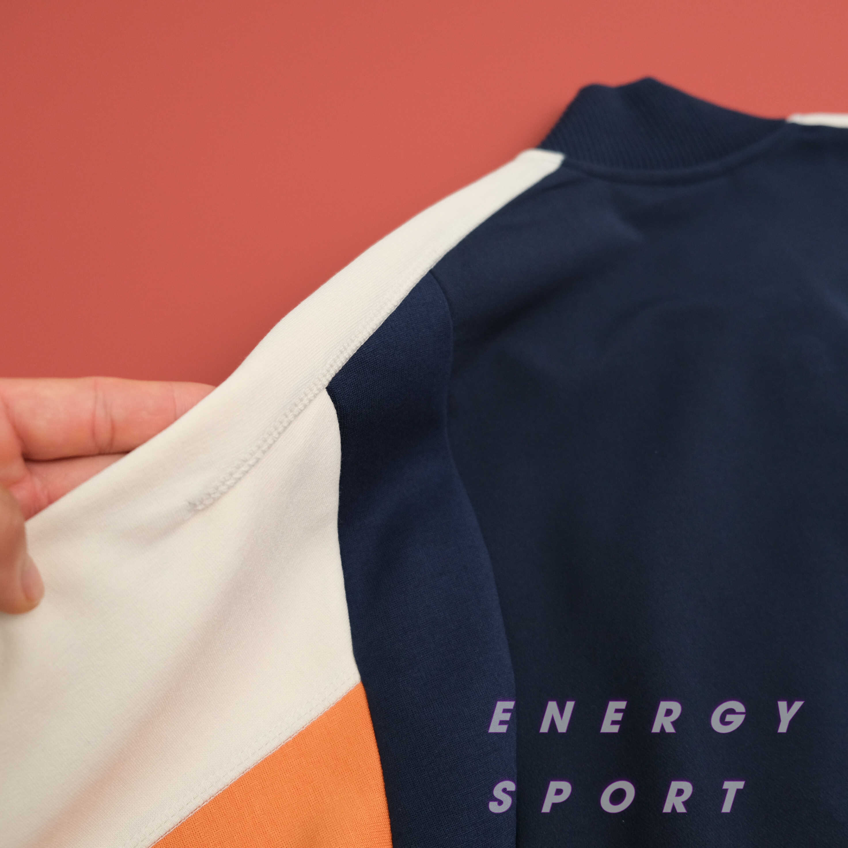 Áo Khoác Bomber Thể Thao Unisex Adidas VRCT Jacket Kem/Navy - DX8408