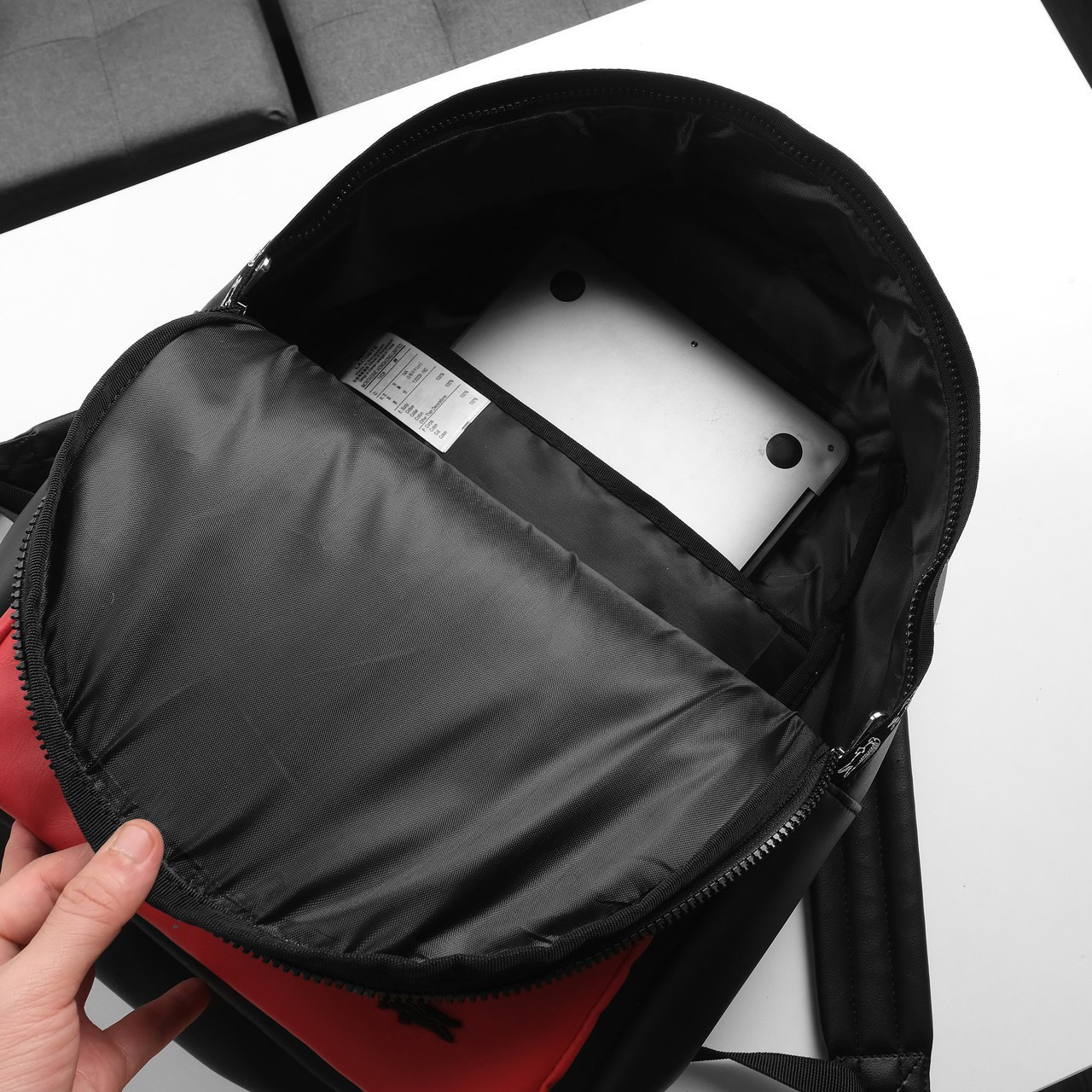 Balo Thời Trang - Thể Thao - Du Lịch Lacoste Classic Backpack Red/Black