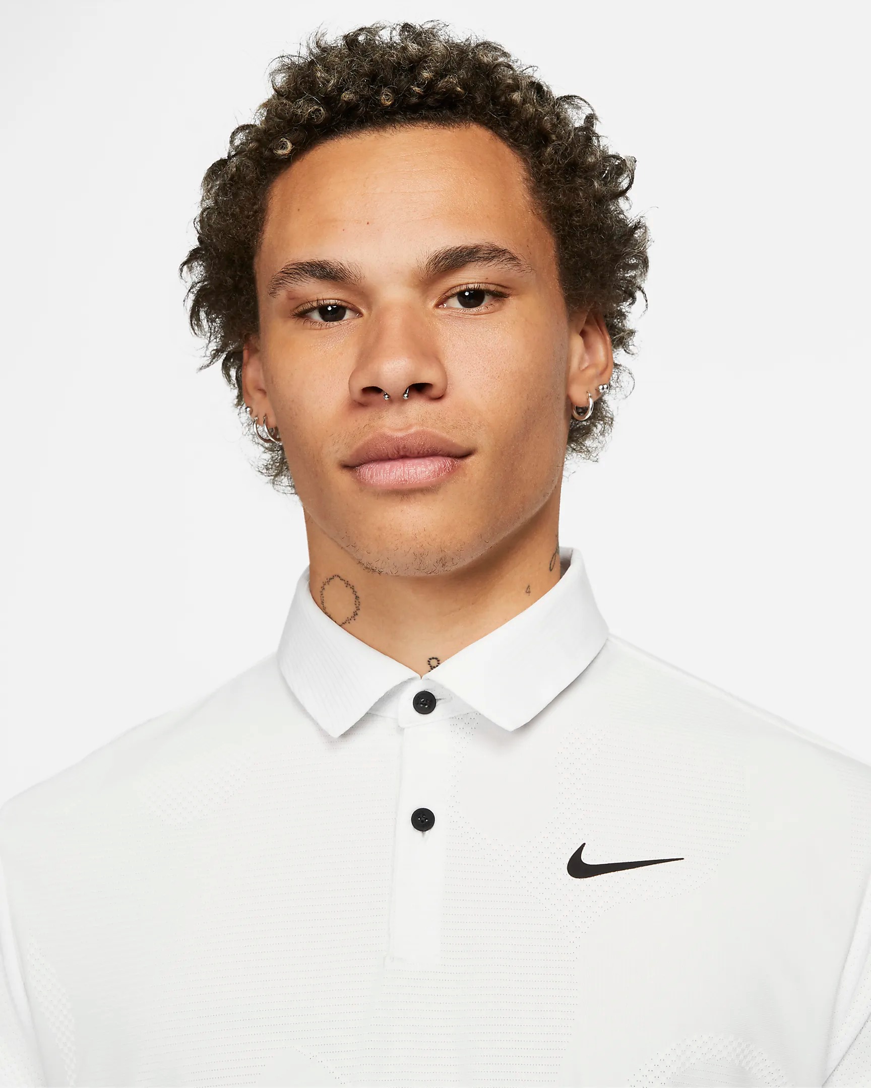 Áo Thun Polo Thể Thao Nam Nike Dri-FIT ADV Tour Camo Golf - Trắng