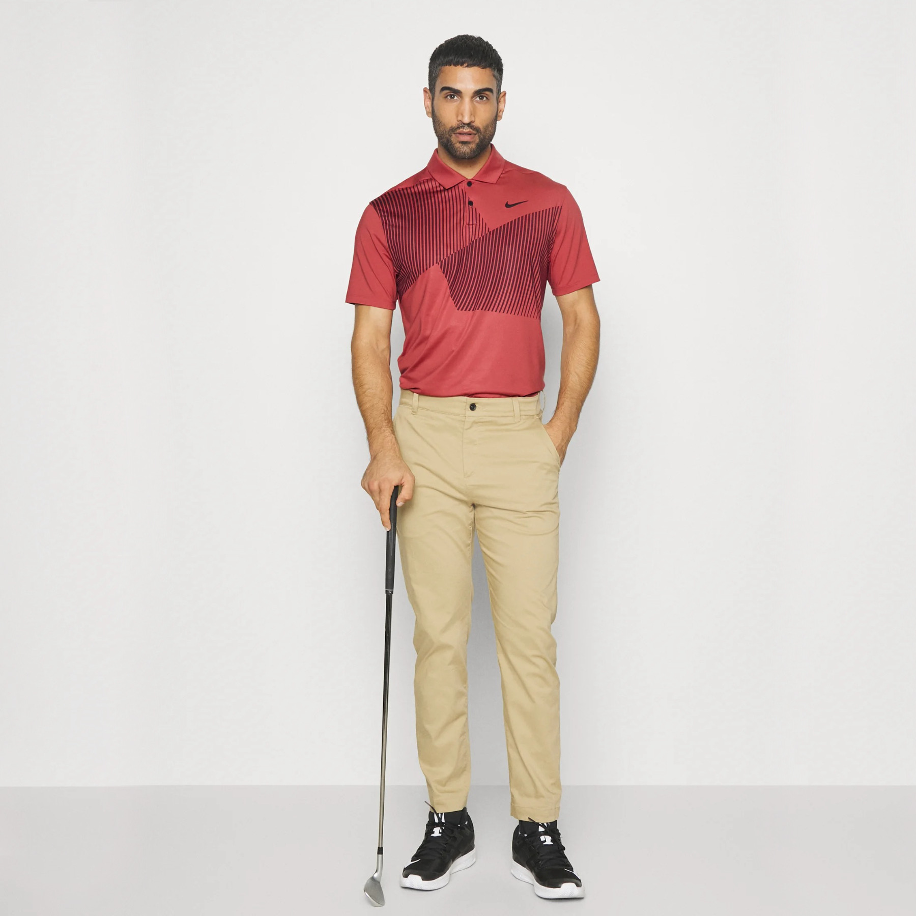 Áo Thun Polo Nam Nike Dri-Fit Vapor Print Golf - Đỏ