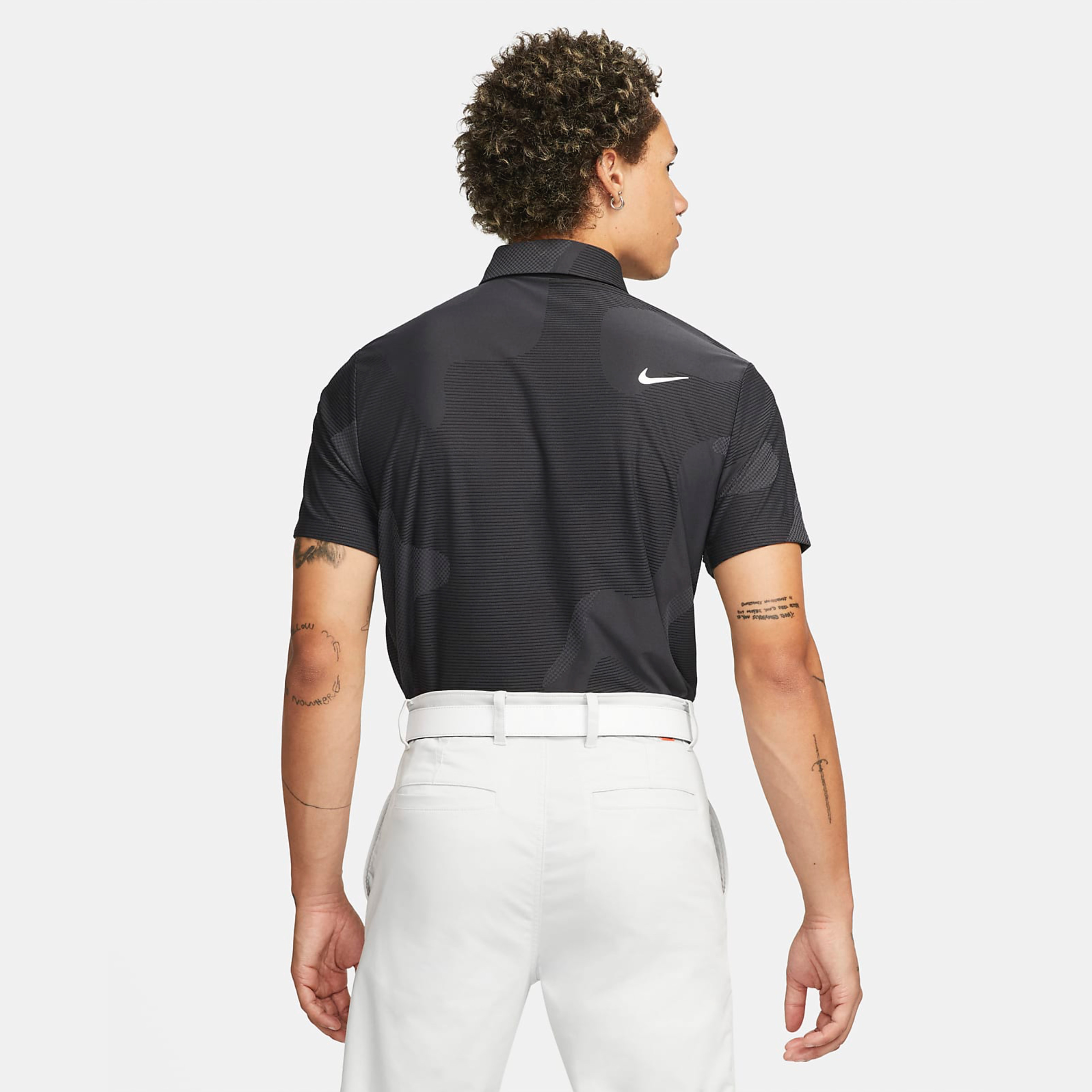 Áo Thun Polo Thể Thao Nam Nike Dri-FIT ADV Tour Camo Golf - Đen