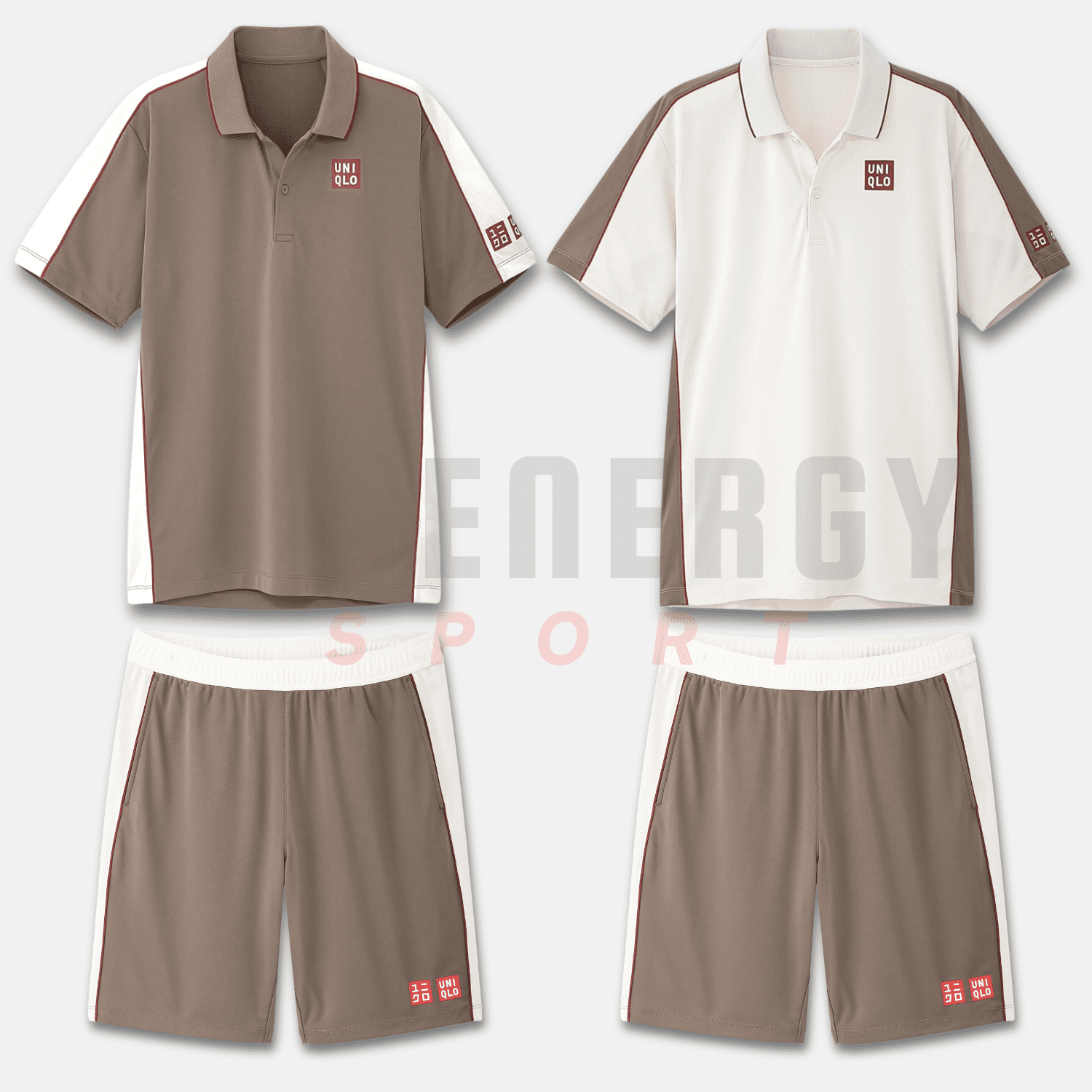 Bộ Quần Áo Thể Thao Tennis Uniqlo Roger Federer Doha Open