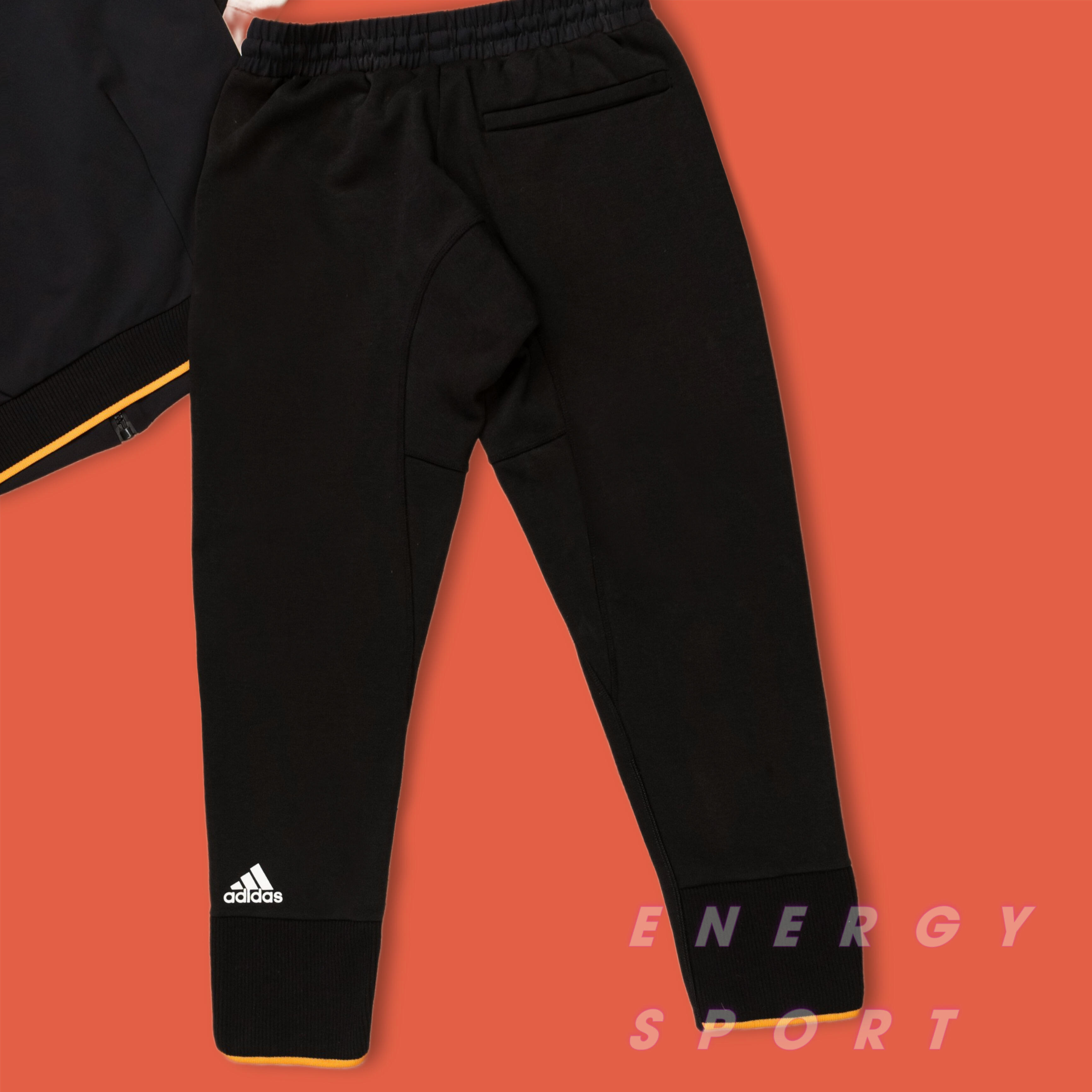 Áo Khoác Bomber Thể Thao Unisex Adidas VRCT Jacket Đen/Cam - EA0372