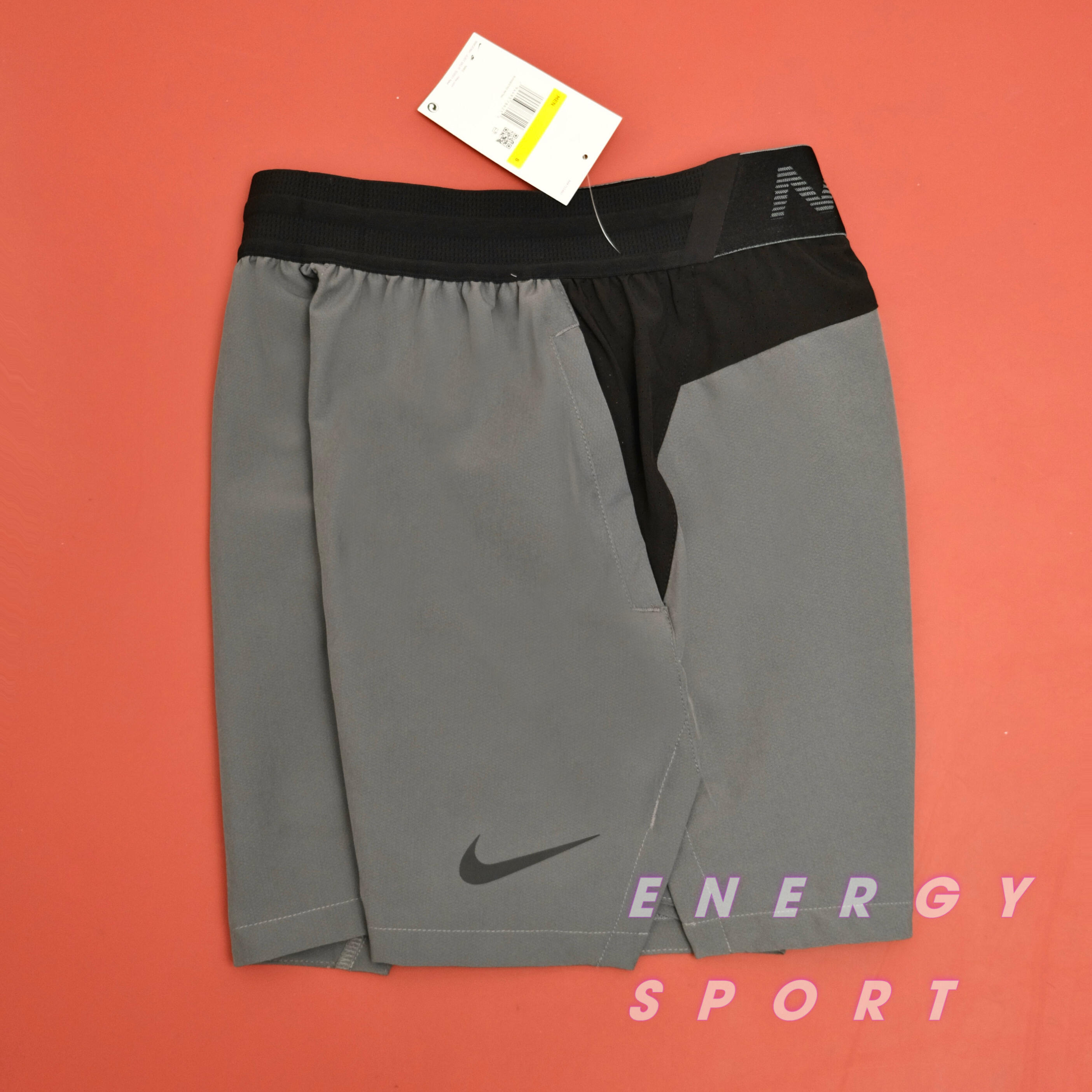 Quần Short Thể Thao Nam Nike Men's Pro Full Zip - Xám