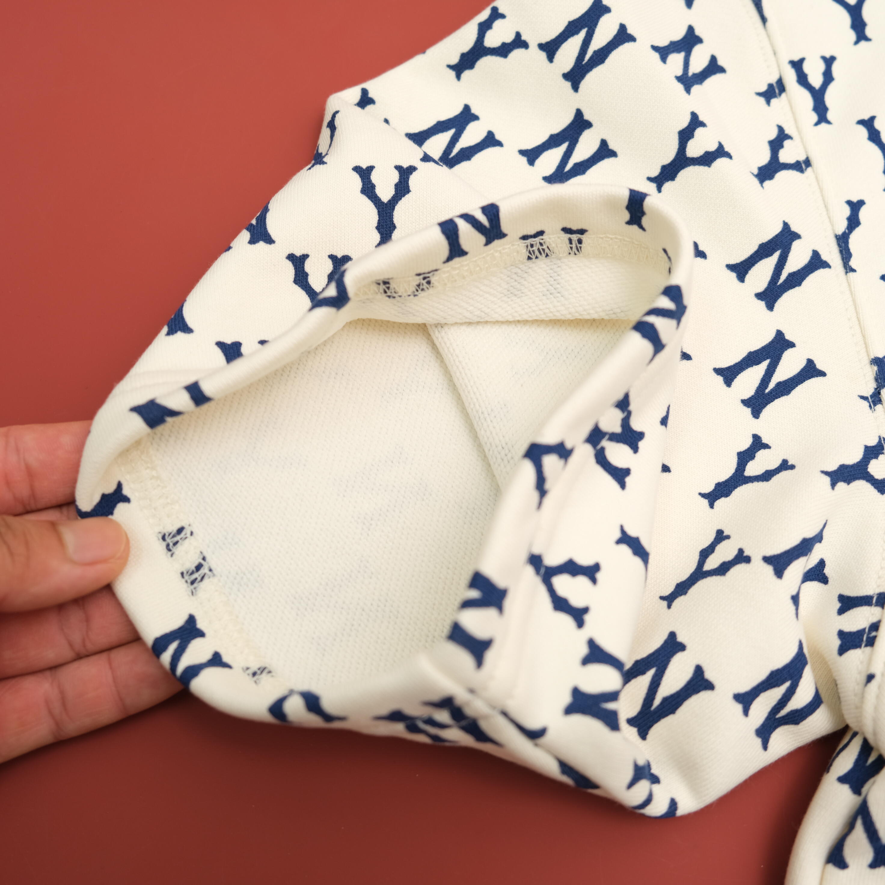 Áo Thun M.L.B Unisex Cho Nam Nữ Cổ Tròn Tay Ngắn Hoạ Tiết In Hoạ Tiết