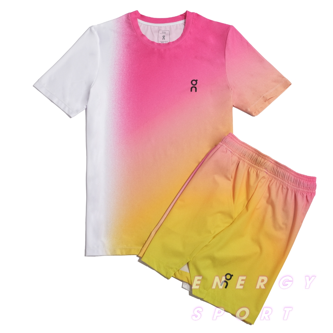 Bộ Quần Áo Thể Thao Tennis Pickleball Cộc Tay Thoáng Mát ON Court - Vàng