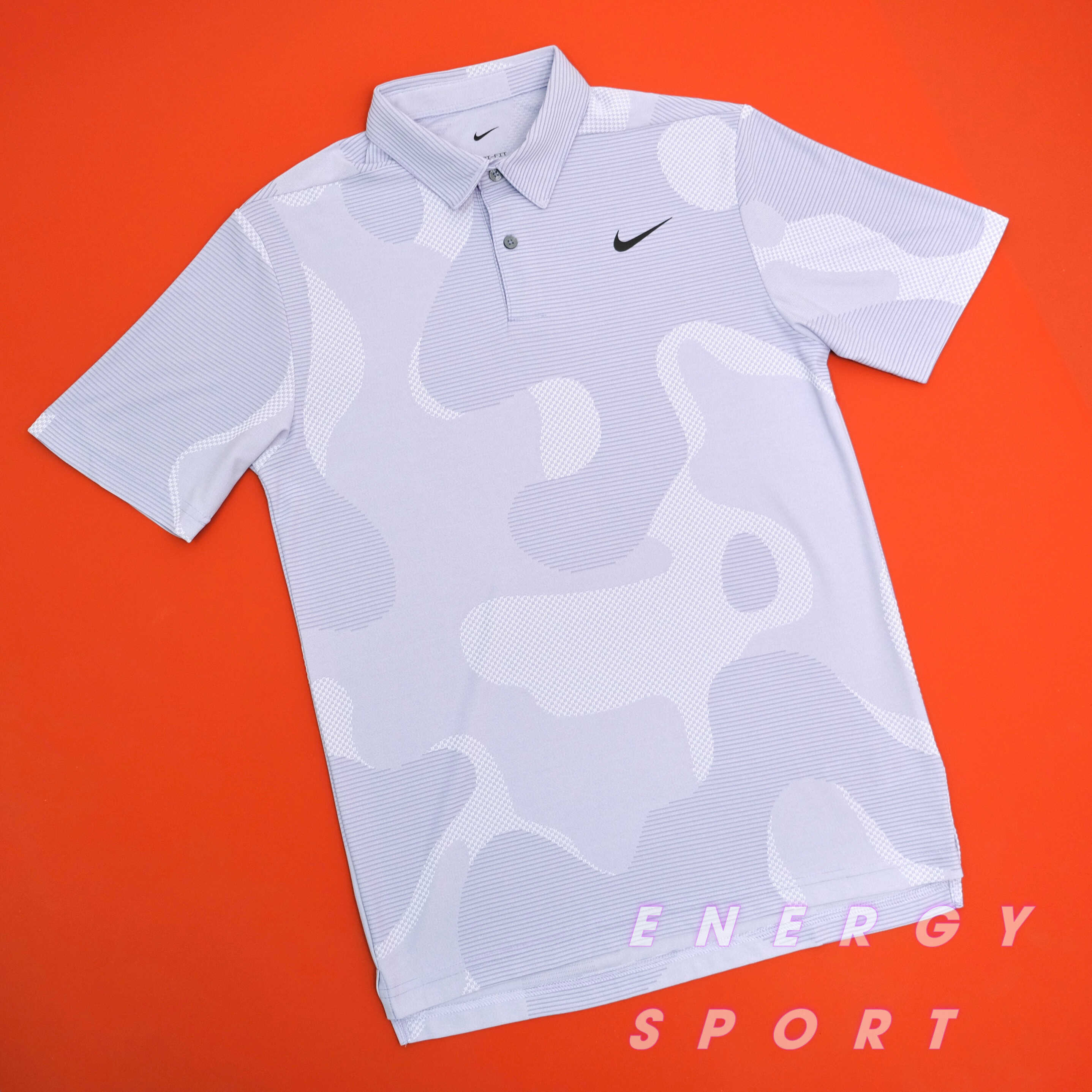 Áo Thun Polo Nam Nike Dri-FIT ADV Tour Camo Golf - Tím Khói