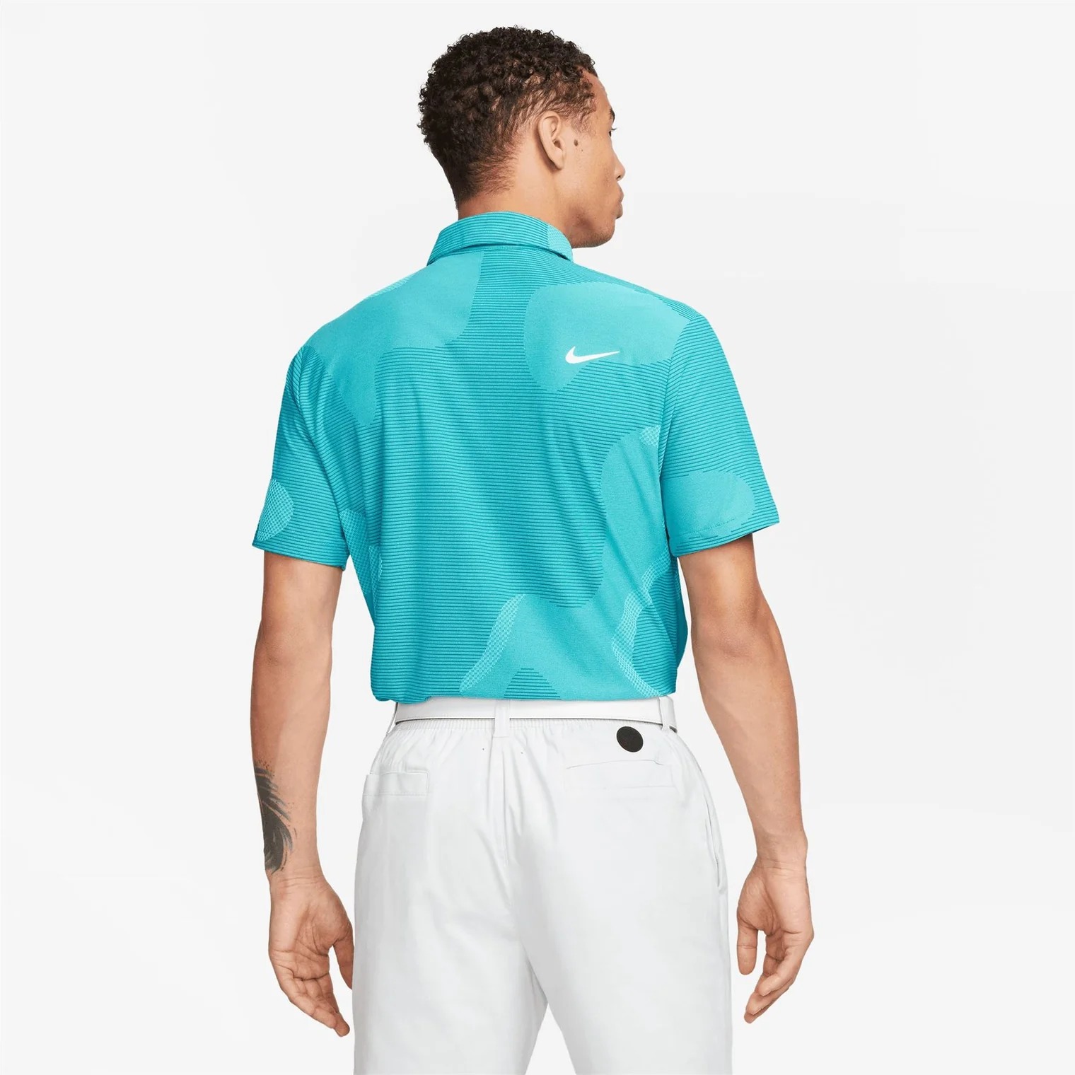 Áo Thun Polo Thể Thao Nam Nike Dri-FIT ADV Tour Camo Golf - Xanh