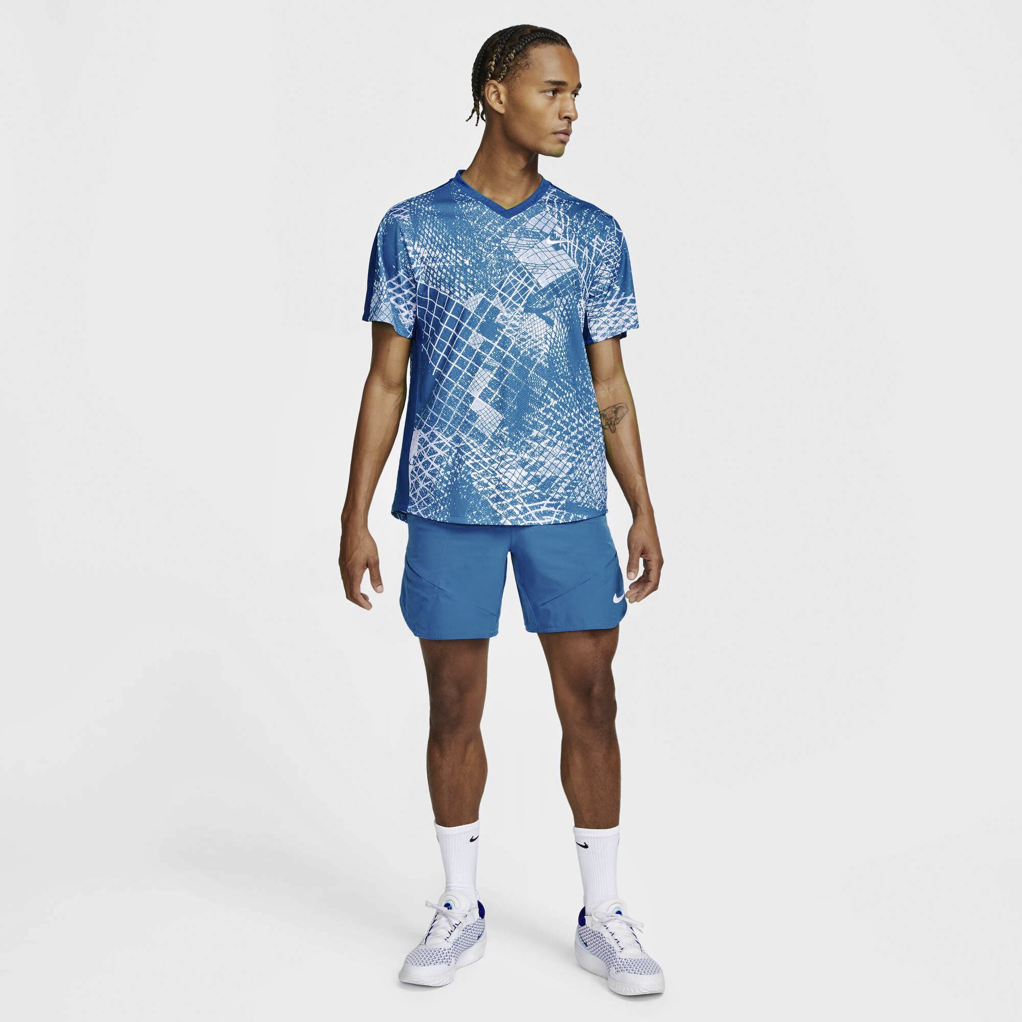 Áo Thun Thể Thao Nam Nike Court Dri-FIT Victory Tennis - Blue