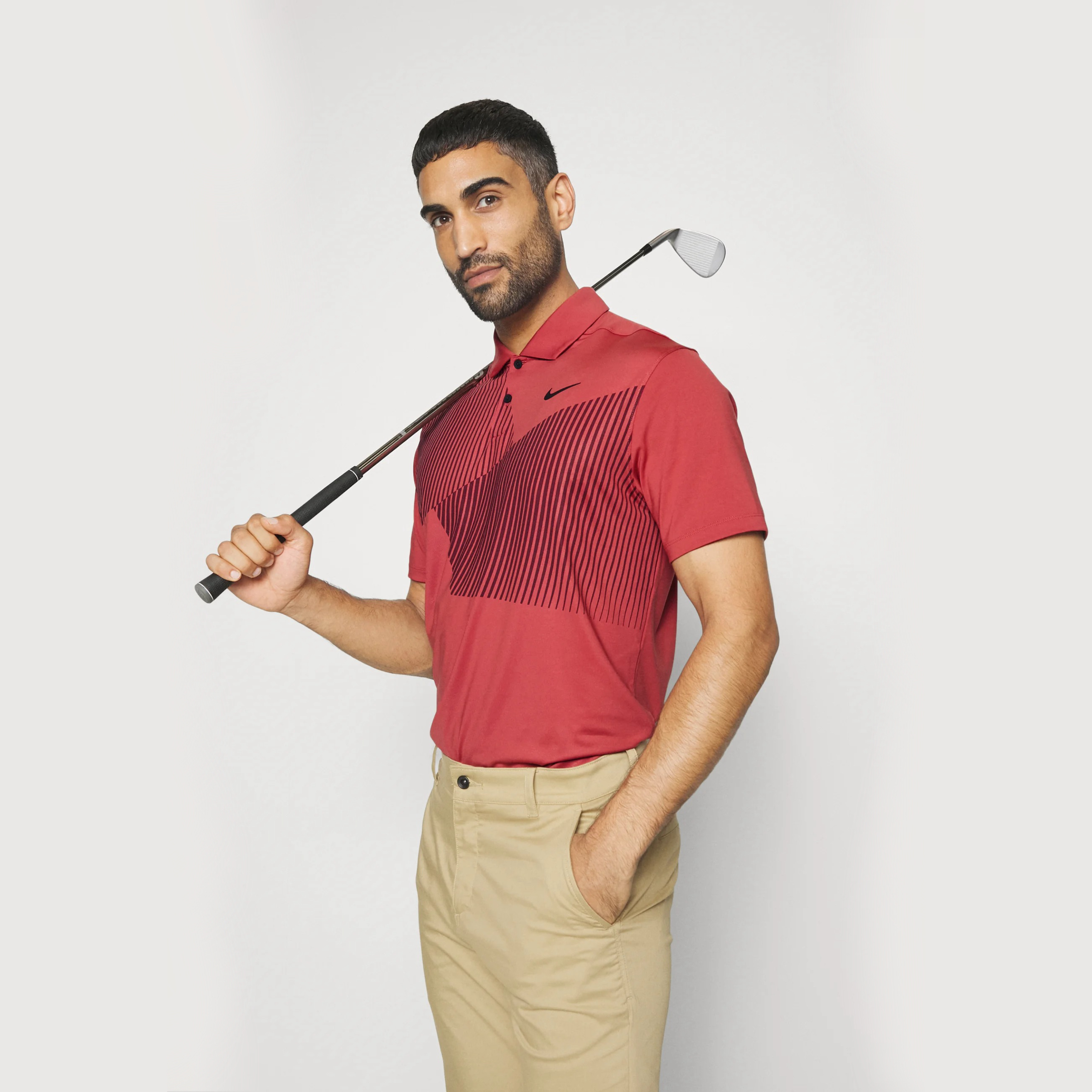Áo Thun Polo Nam Nike Dri-Fit Vapor Print Golf - Đỏ