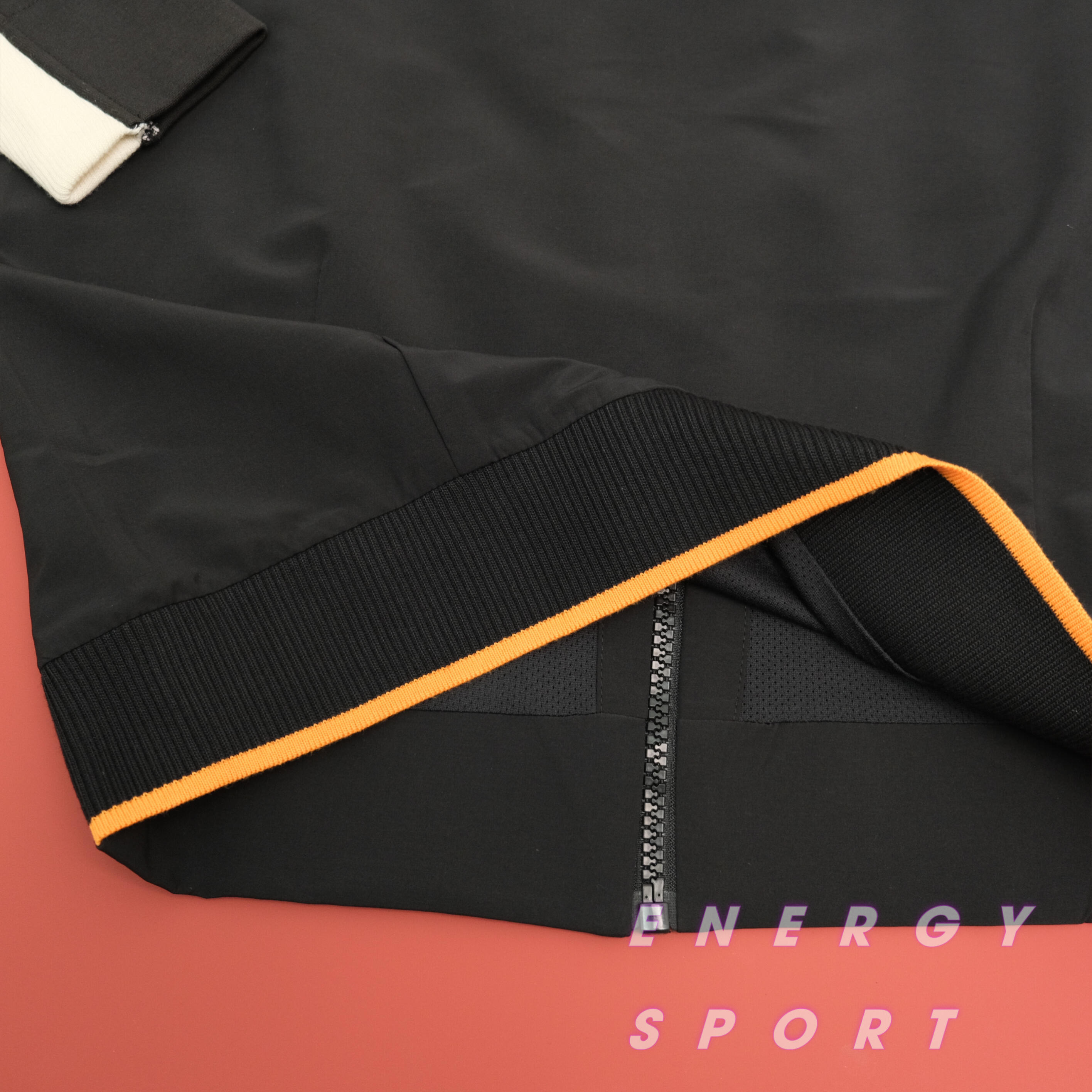 Áo Khoác Bomber Thể Thao Unisex Adidas VRCT Jacket Đen/Cam - EA0372