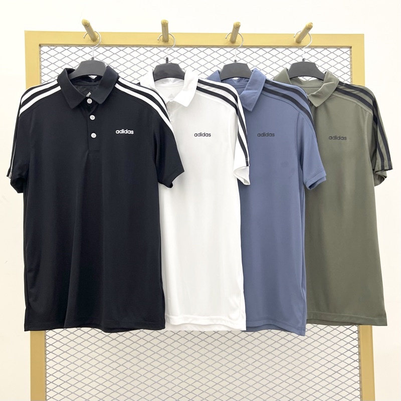 Áo Thun Cổ Bẻ Thể Thao Nam Adidas D2M 3 Strips Polo