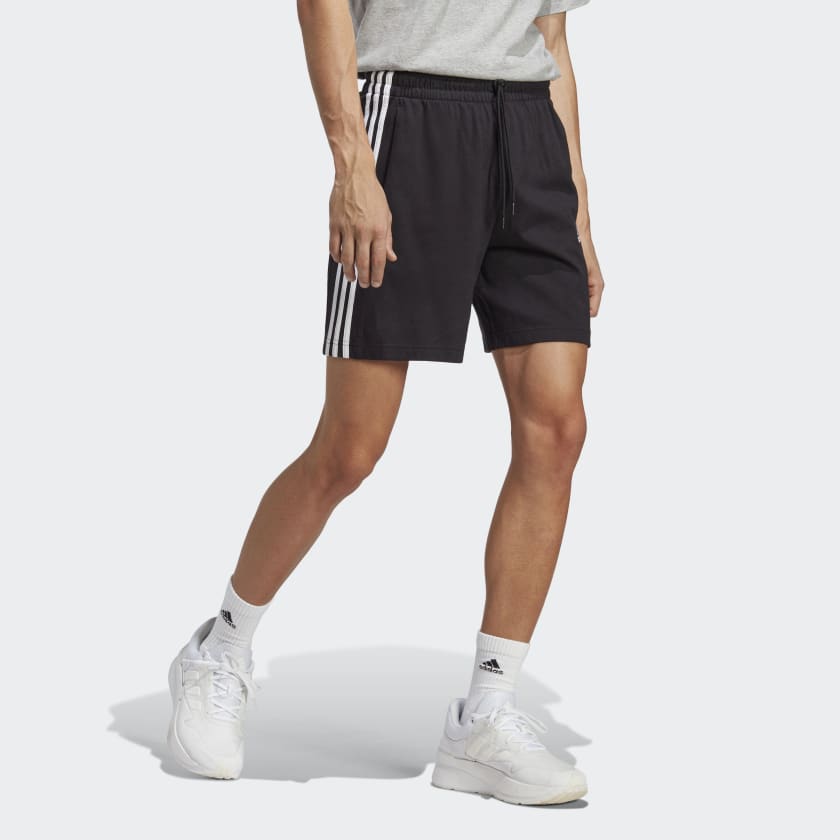 Quần Short Thể Thao Nam Adidas 3 Sọc Essentials - Đen