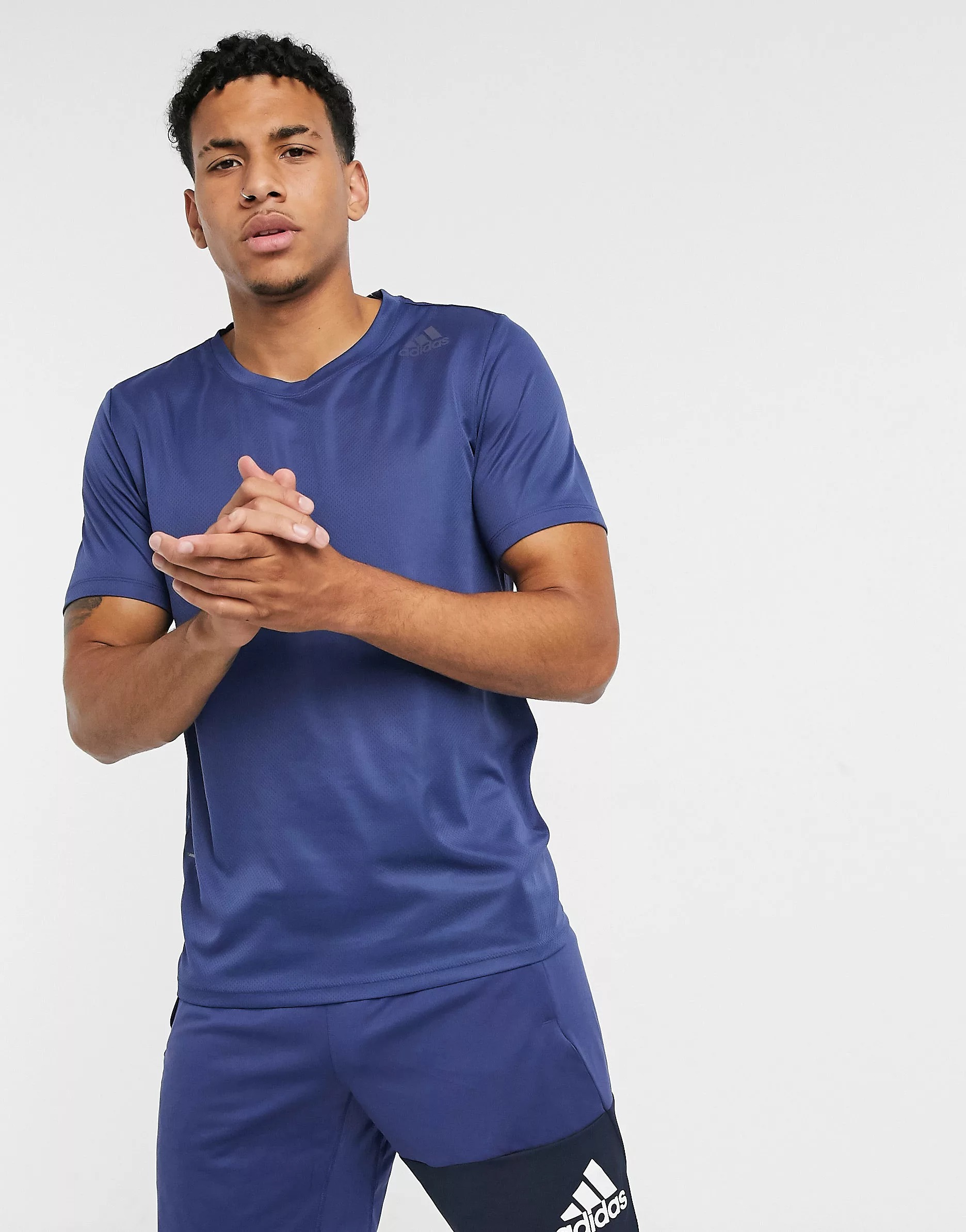 Áo Thun Thể Thao Nam Adidas Heat.RDY 3-Stripes - Navy