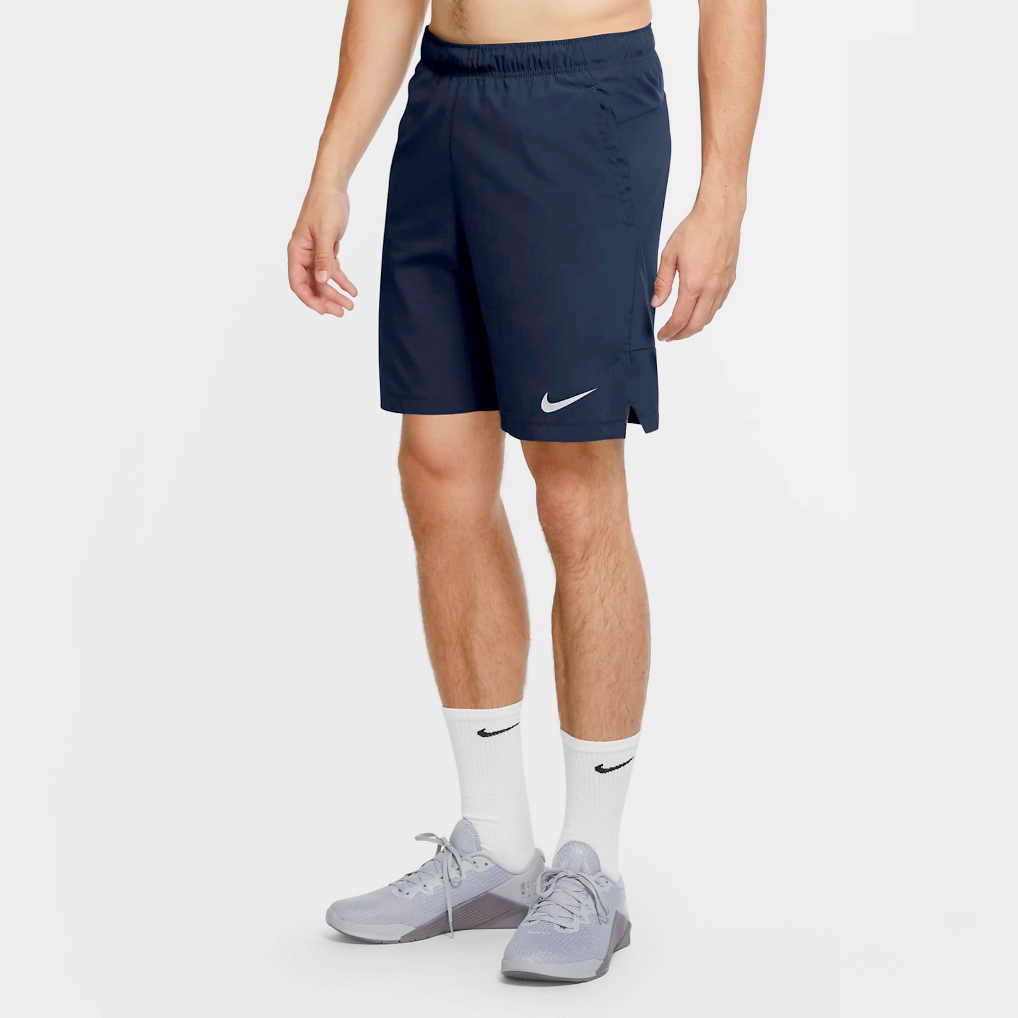Quần Short Thể Thao Nike Flex Woven Training Xanh Than - CU4946-451