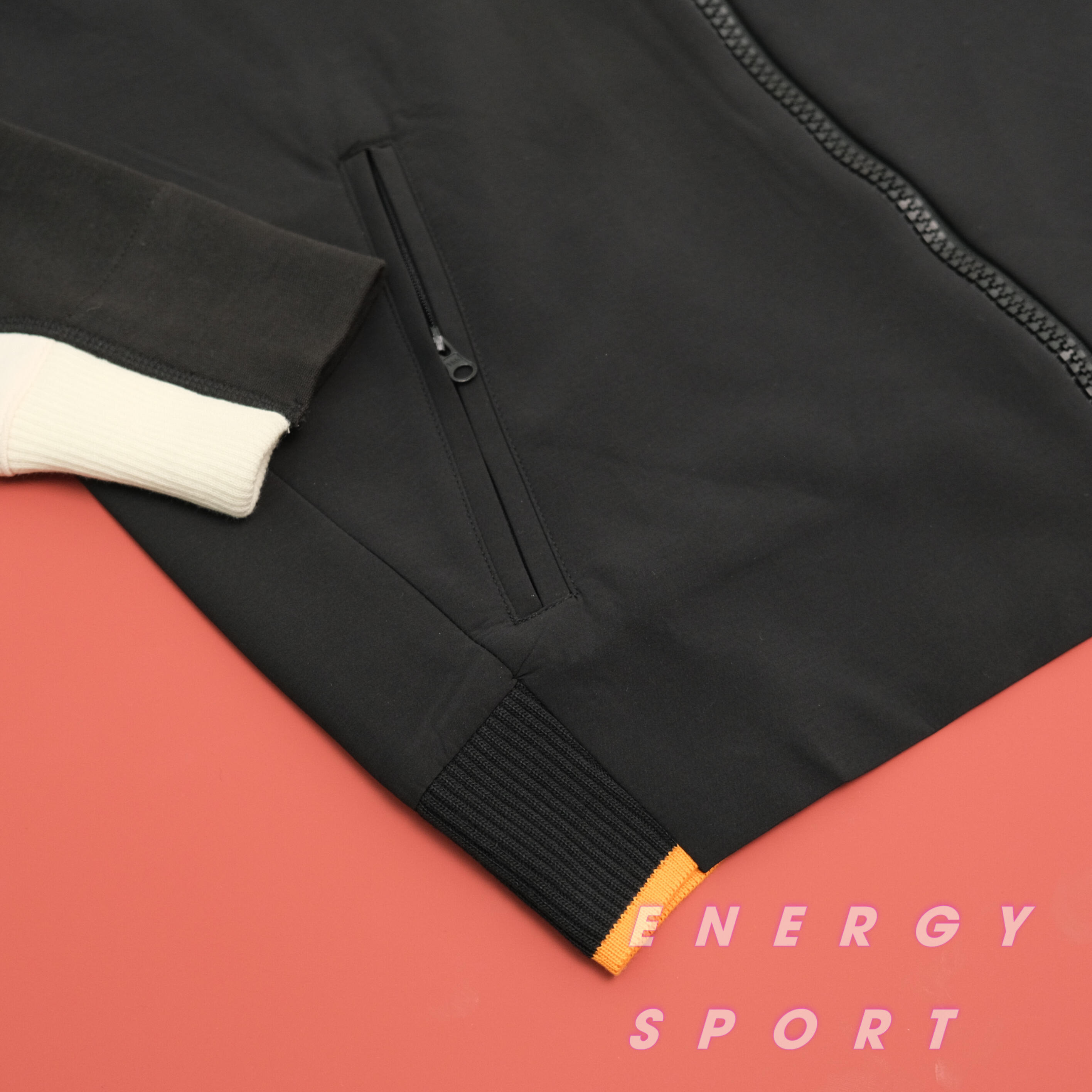 Áo Khoác Bomber Thể Thao Unisex Adidas VRCT Jacket Đen/Cam - EA0372