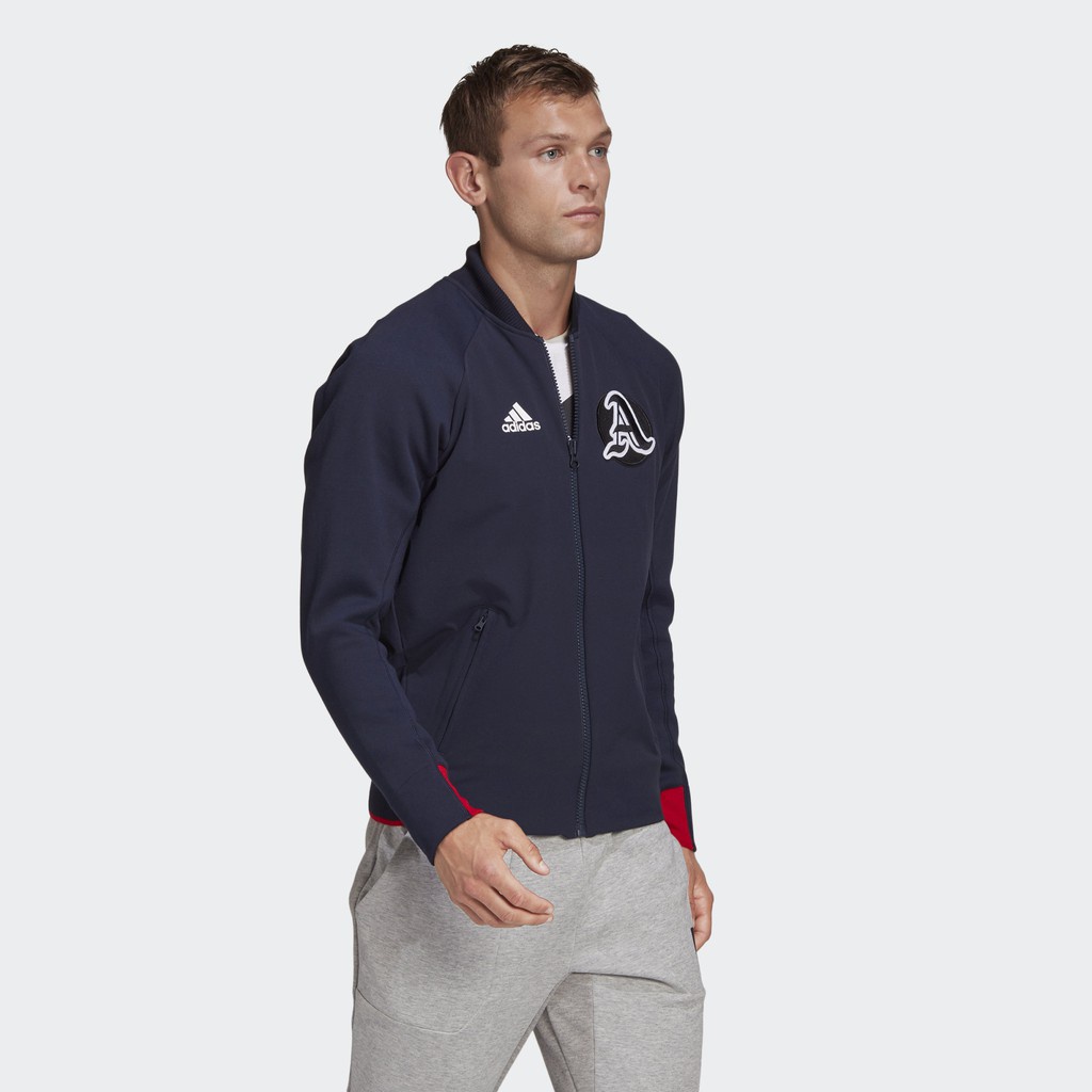 Áo Khoác Bomber Thể Thao Unisex Adidas VRCT Jacket Navy - GK4874