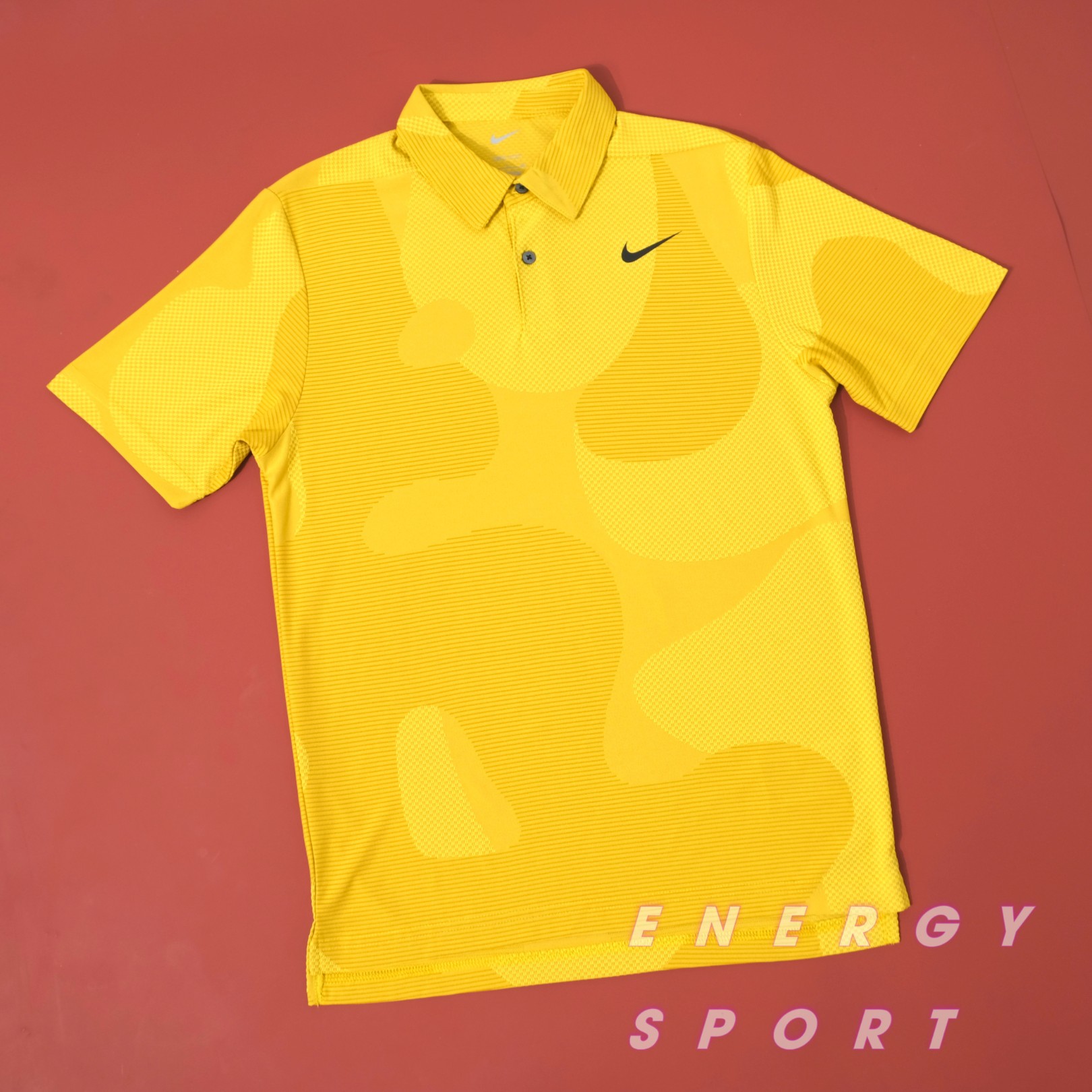 Áo Thun Polo Nam NK Dri-FIT ADV Tour Camo Golf - Vàng
