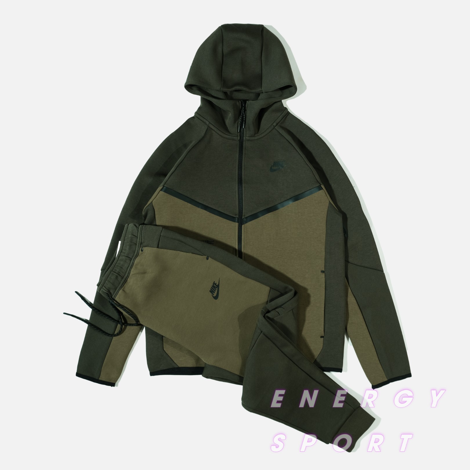 Quần Áo Thể Thao Nike Tech Fleece - Rêu