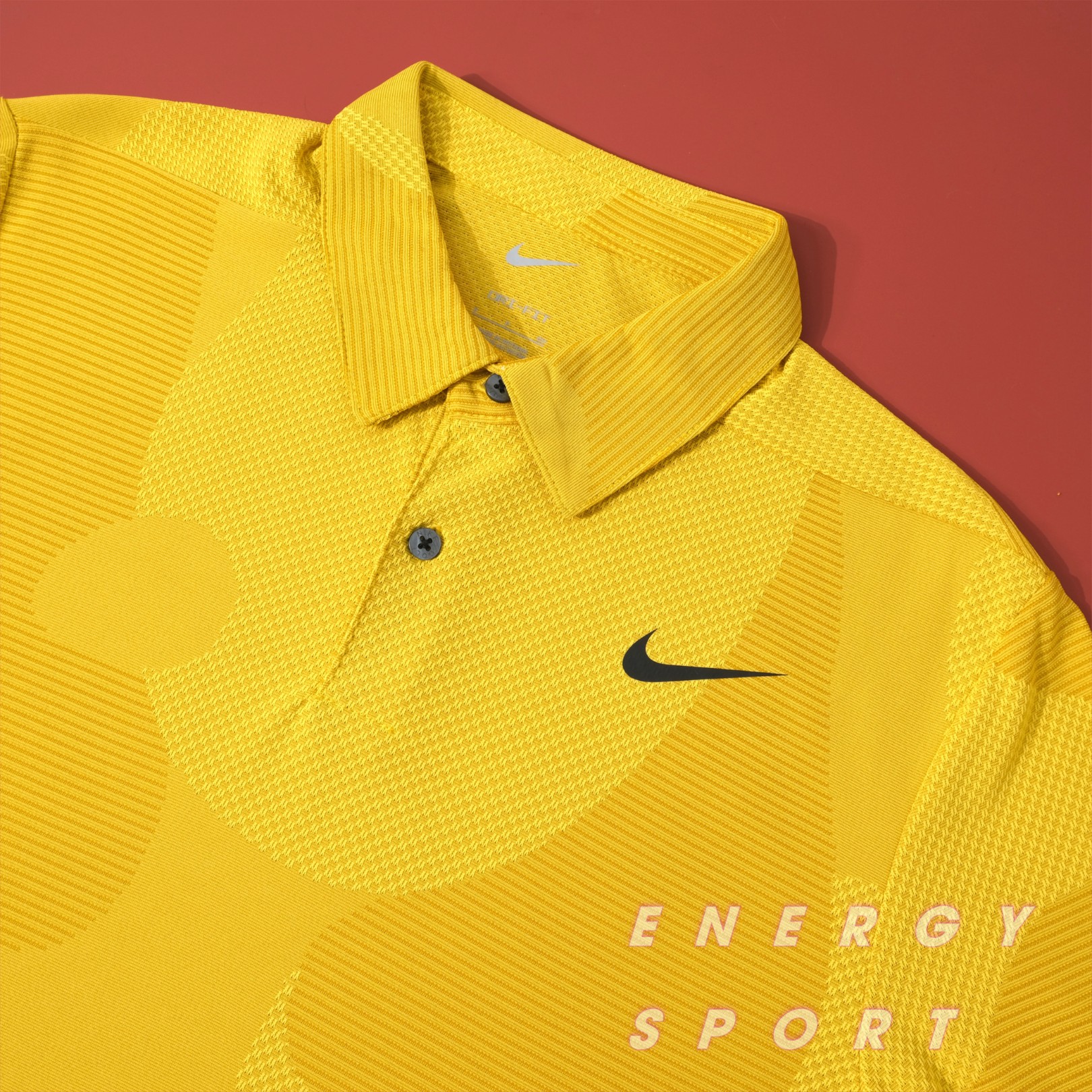Áo Thun Polo Nam NK Dri-FIT ADV Tour Camo Golf - Vàng