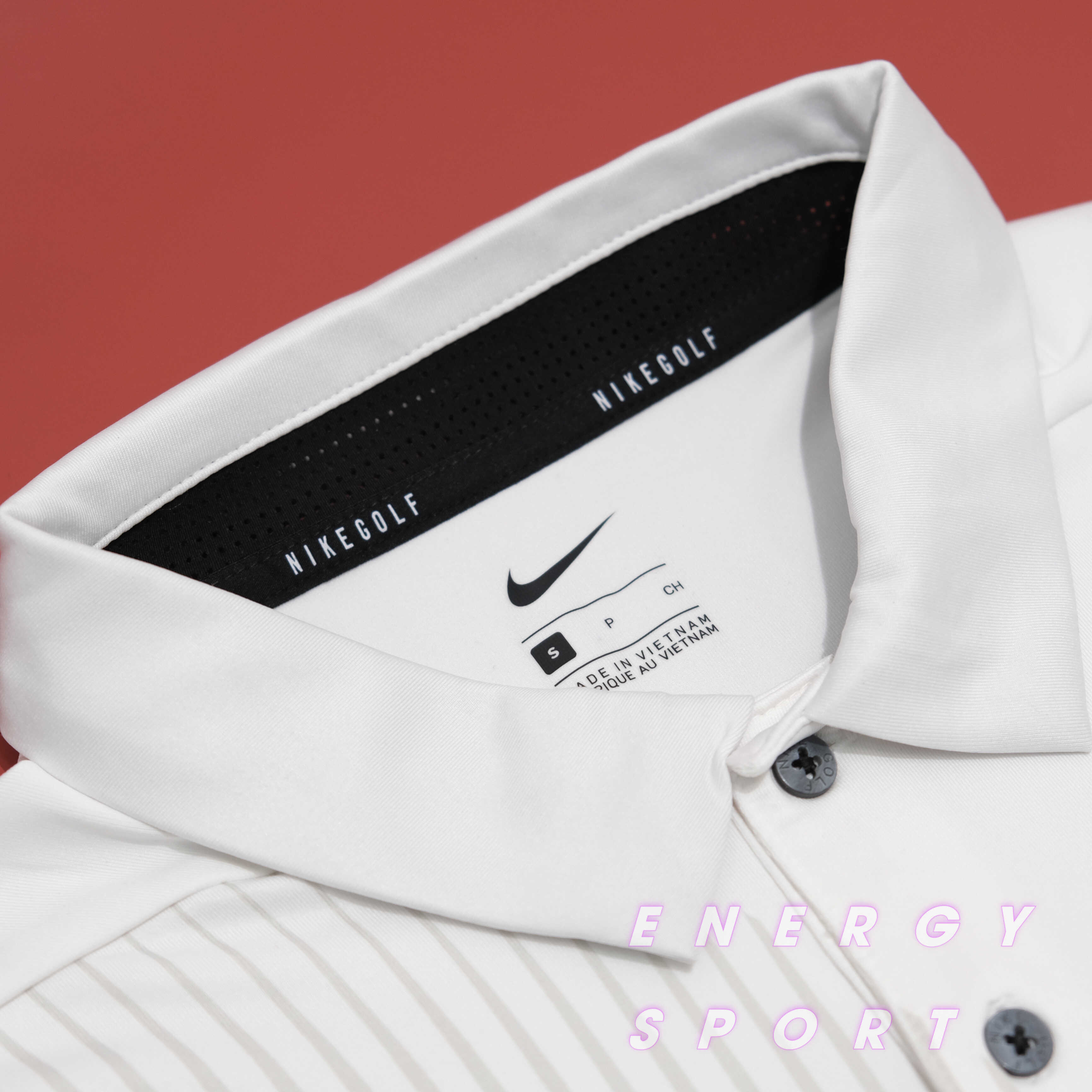 Áo Thun Polo Nam Nike Dri-Fit Vapor Print Golf - Trắng