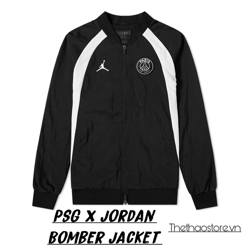 Áo Khoác Bomber Thể Thao Nam NK PSG x Jordan AJ1 Jacket