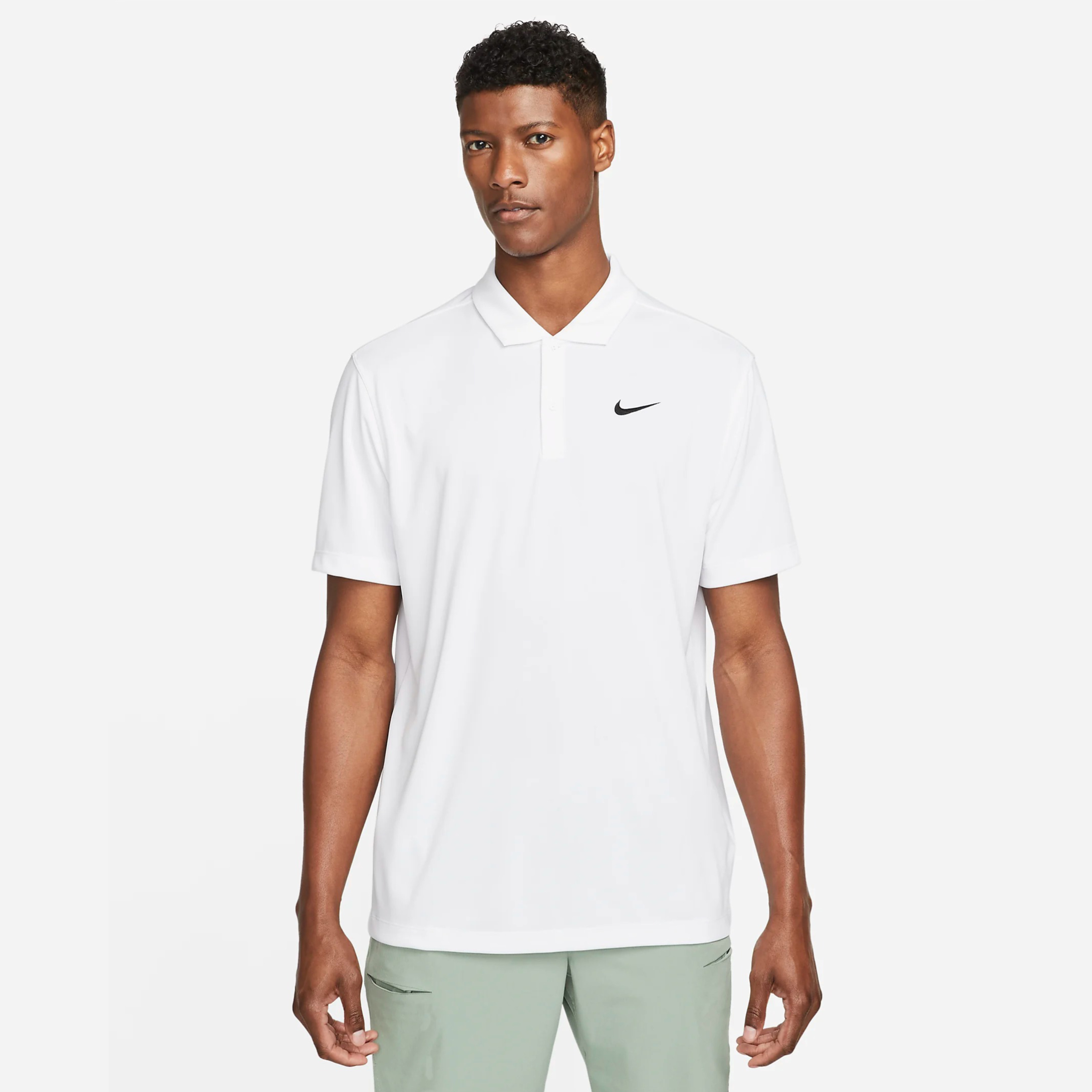 Áo Thun Polo Thể Thao Nam Nike Court Dri-FIT Men's Tennis - Trắng