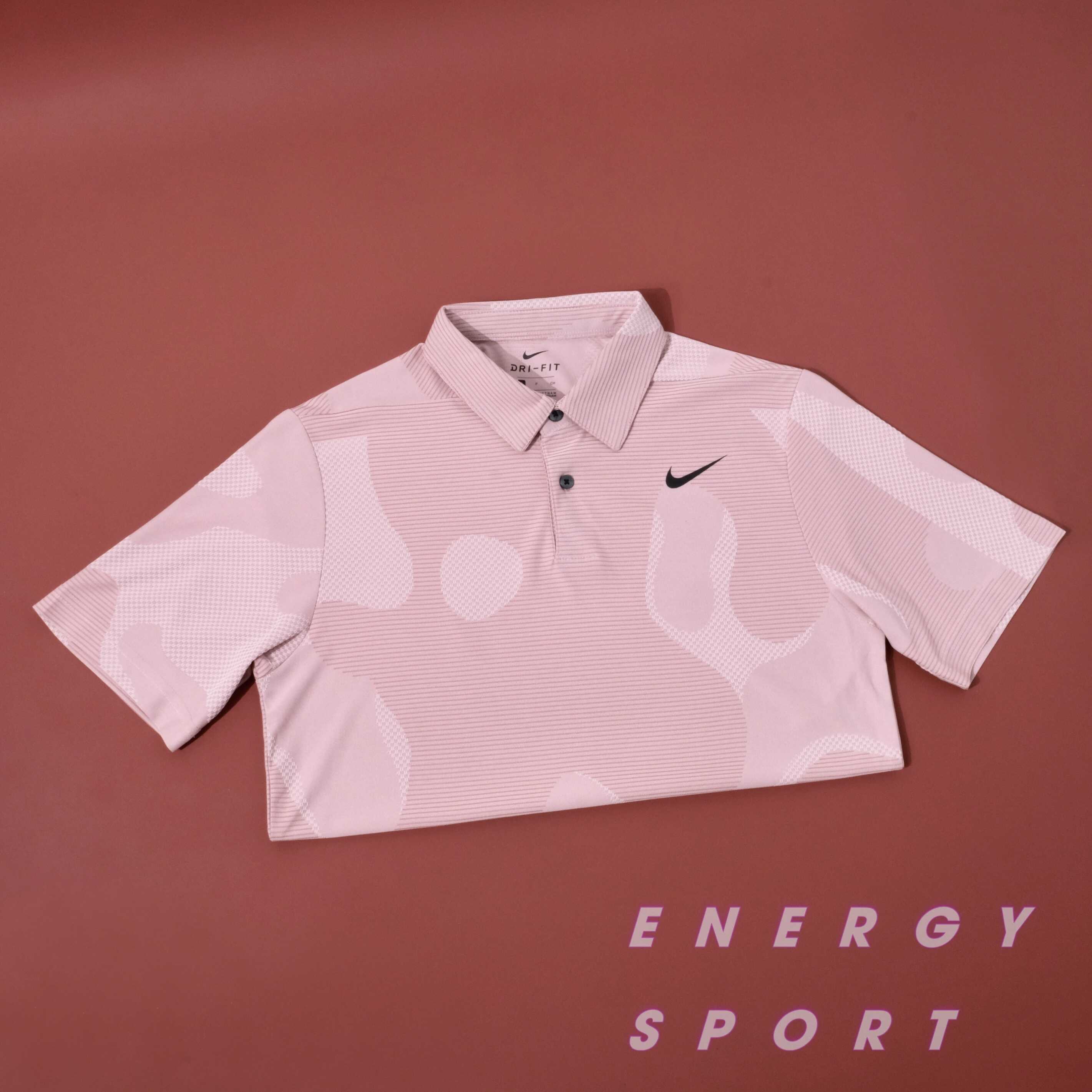 Áo Thun Polo Nam NK Dri-FIT ADV Tour Camo Golf - Hồng Phấn