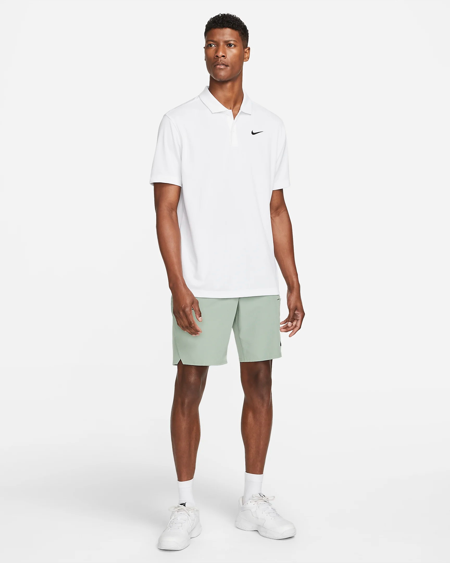 Áo Thun Polo Thể Thao Nam Nike Court Dri-FIT Men's Tennis - Trắng