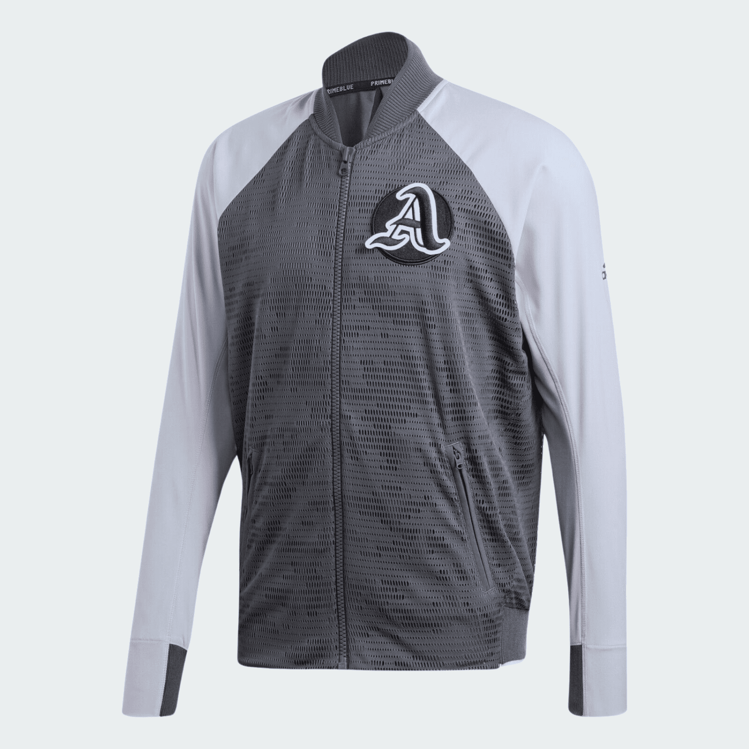 Áo Khoác Bomber Thể Thao Adidas VRCT Primeblue Xám - FB8121