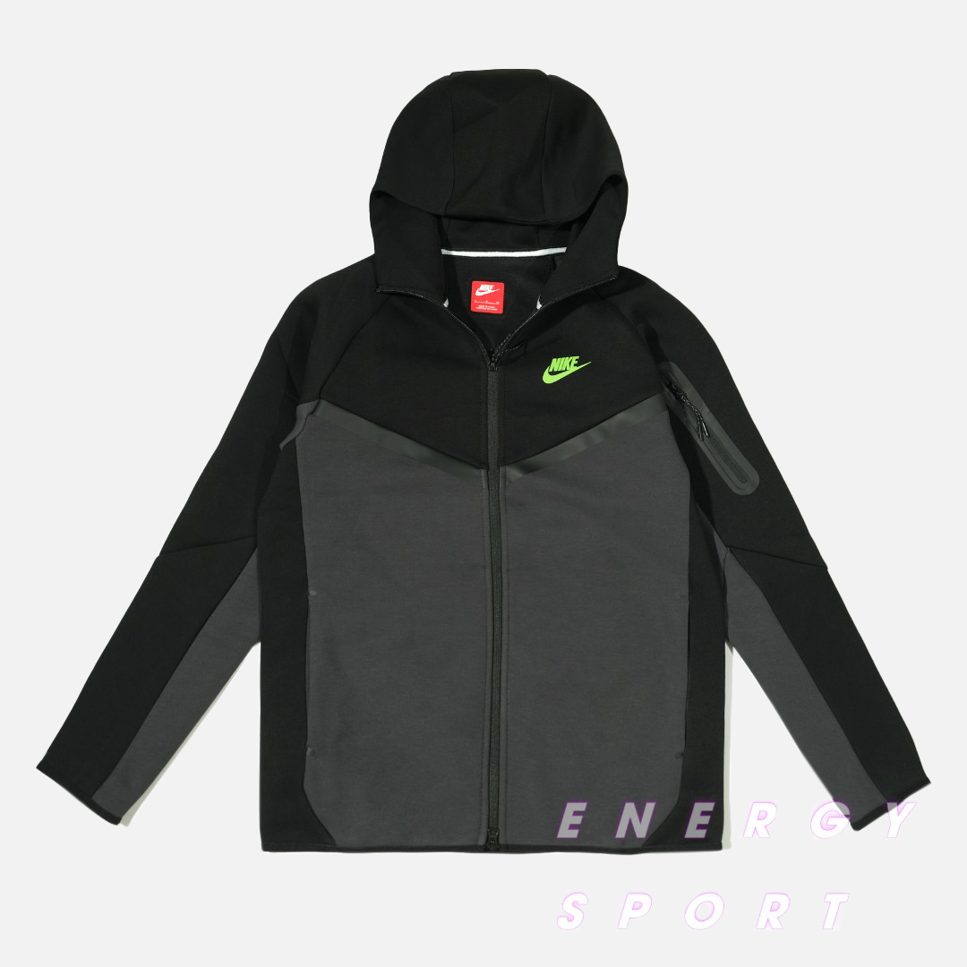 Áo Khoác Thể Thao Nike Tech Fleece - ĐEN GHI