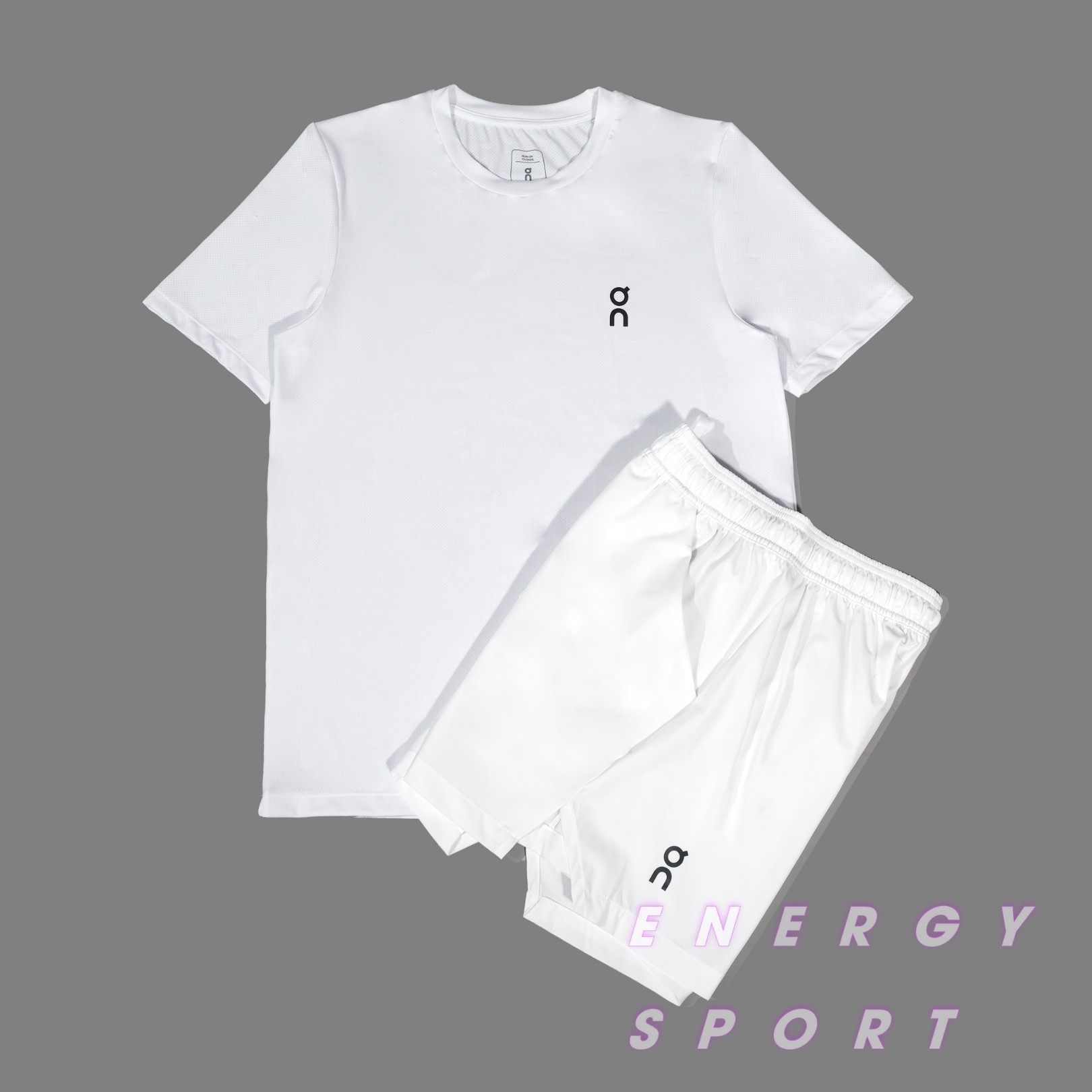 Bộ Quần Áo Thể Thao Tennis Pickleball Cộc Tay Thoáng Mát ON Court - Full Trắng