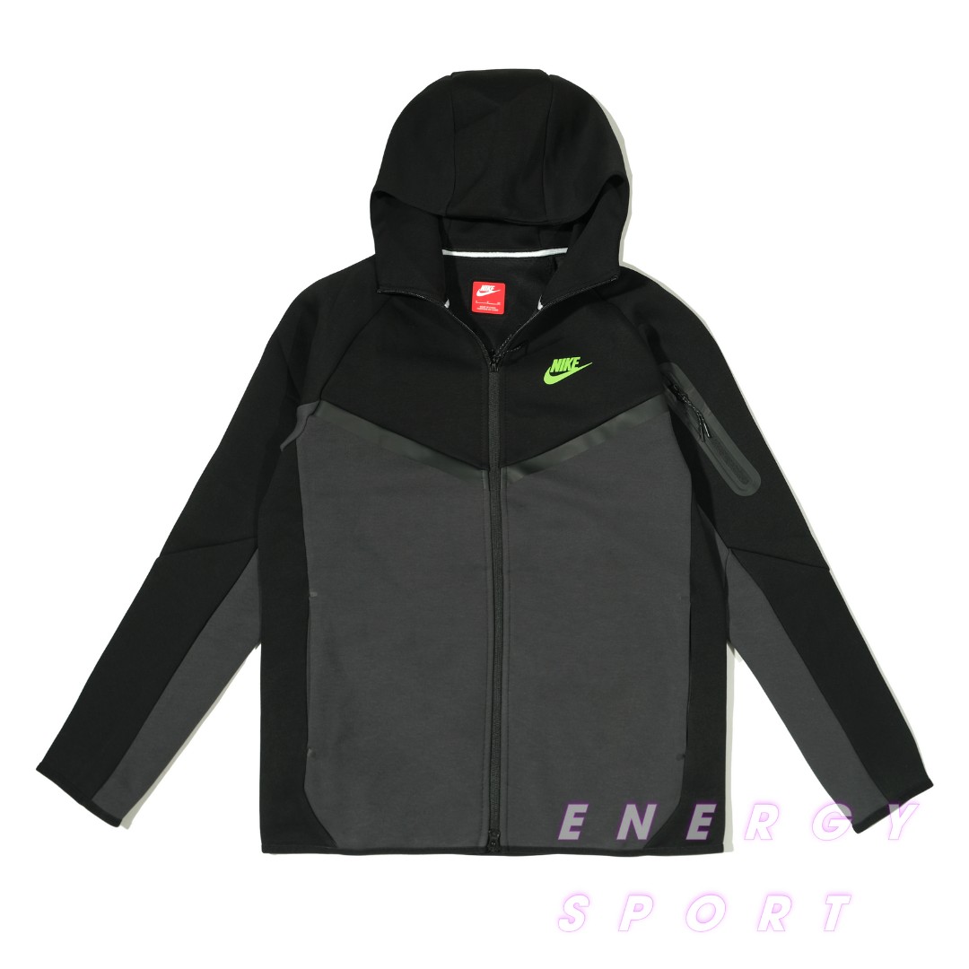 Áo Khoác Thể Thao Nike Tech Fleece - ĐEN GHI