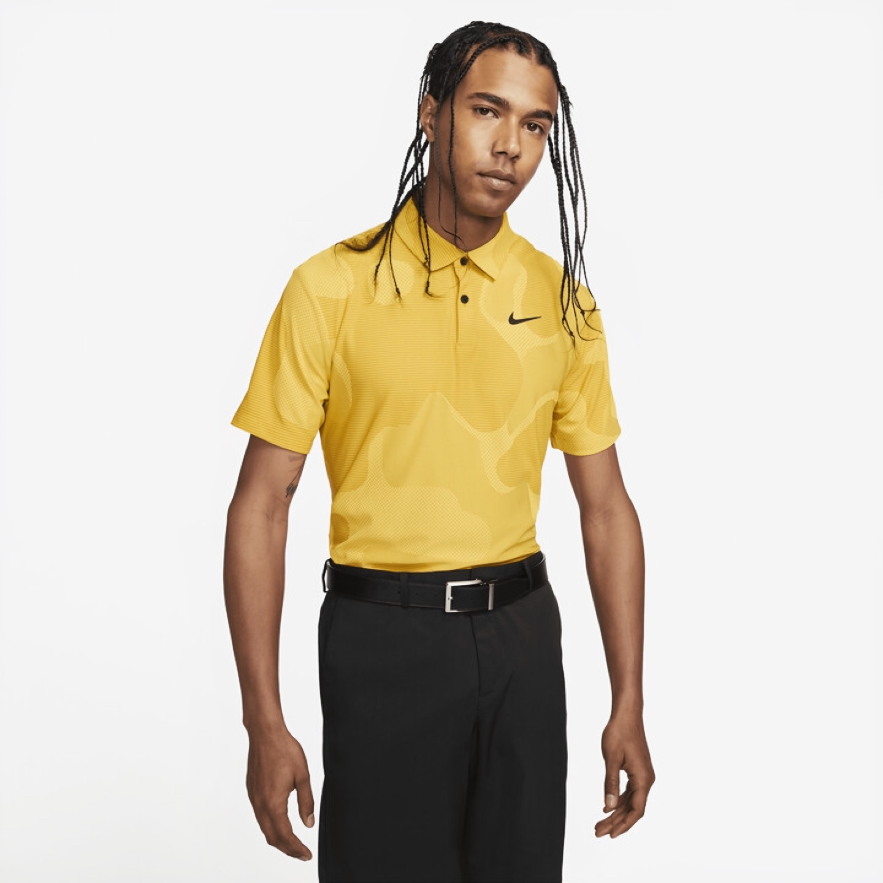 Áo Thun Polo Nam NK Dri-FIT ADV Tour Camo Golf - Vàng