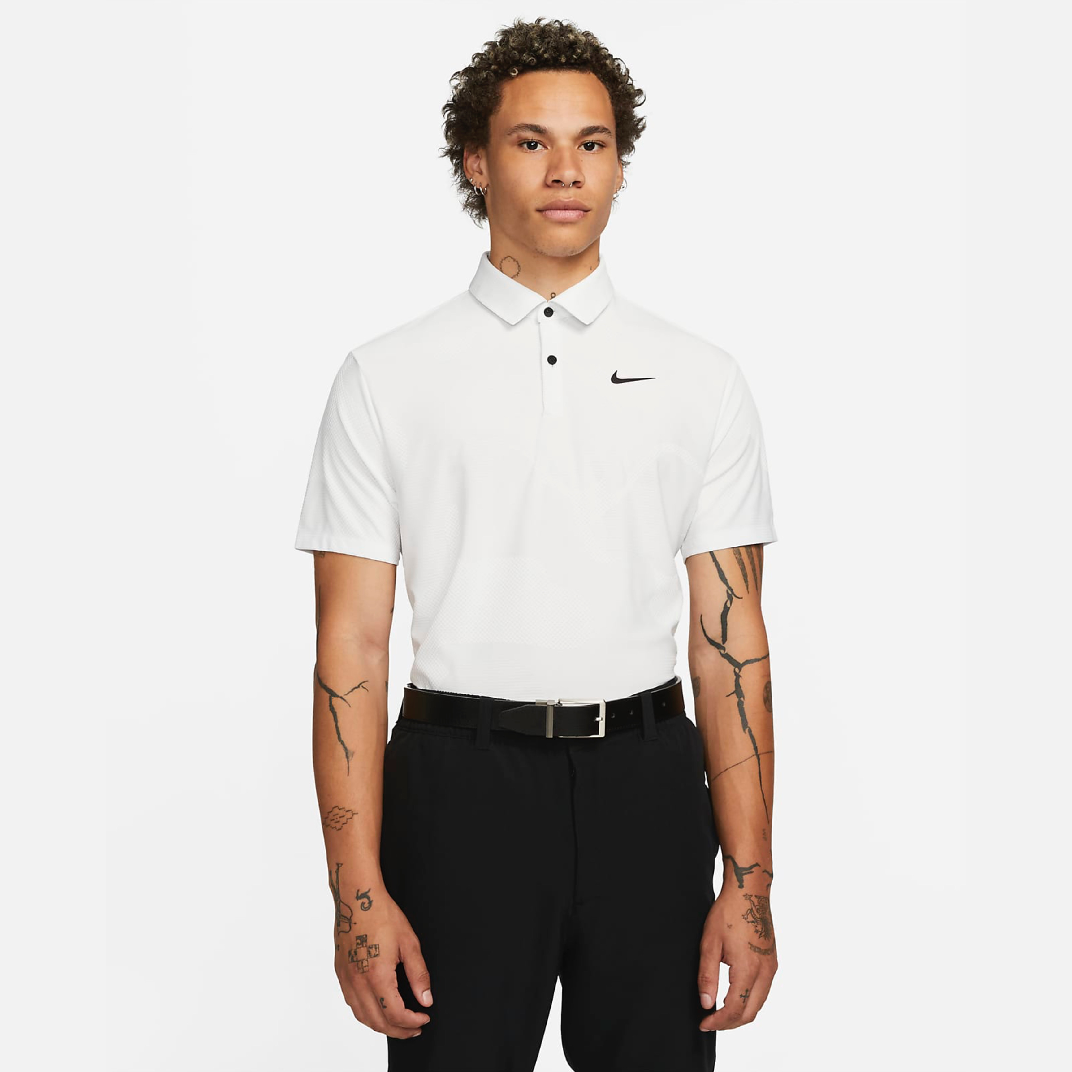 Áo Thun Polo Thể Thao Nam Nike Dri-FIT ADV Tour Camo Golf - Trắng