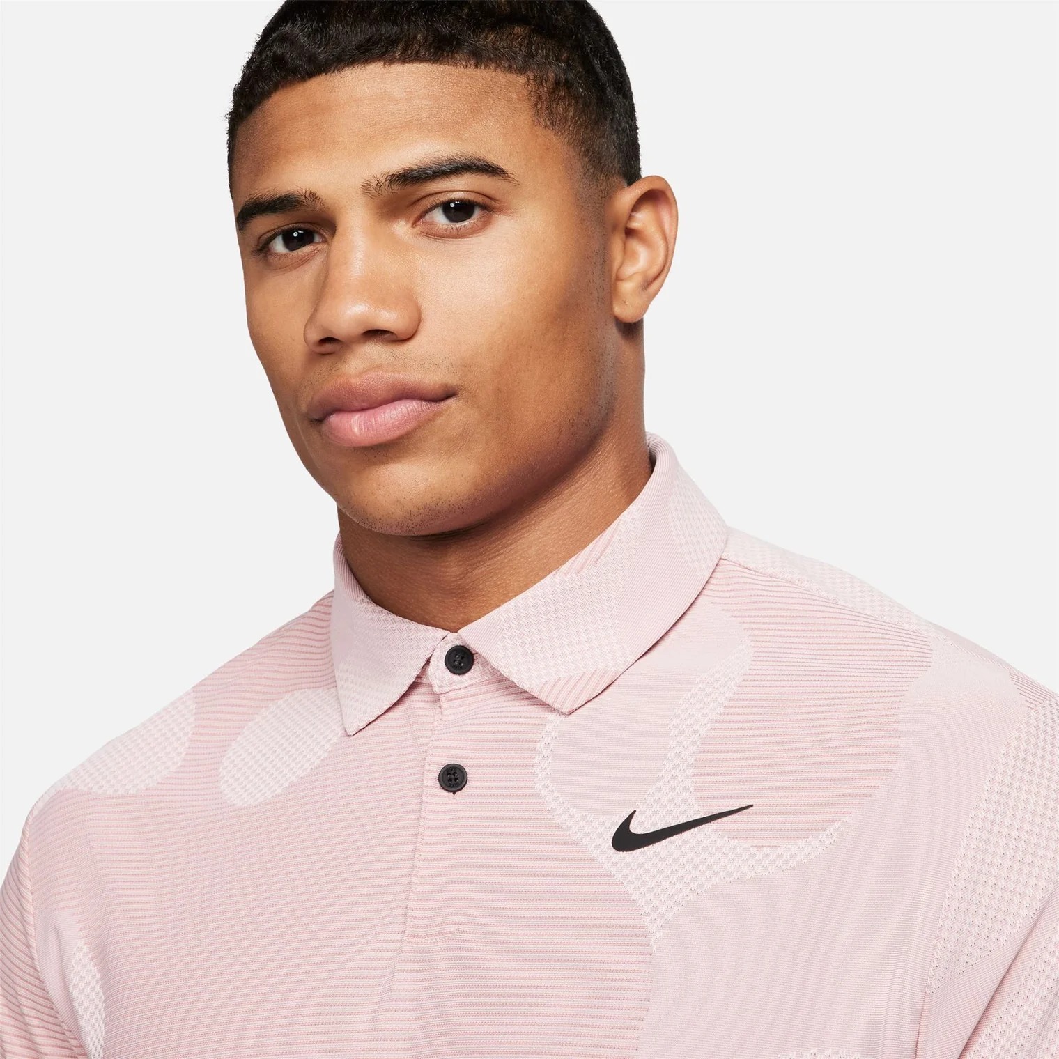 Áo Thun Polo Nam NK Dri-FIT ADV Tour Camo Golf - Hồng Phấn