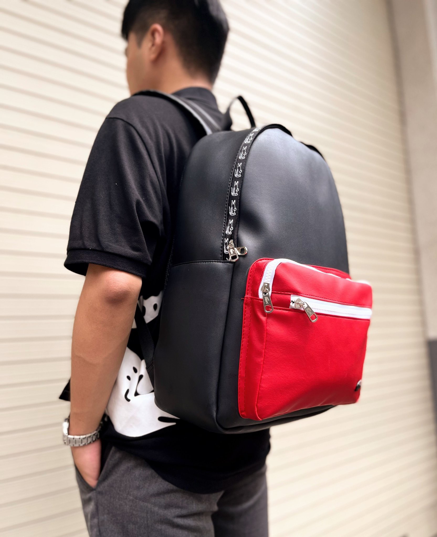 Balo Thời Trang - Thể Thao - Du Lịch Lacoste Classic Backpack Red/Black